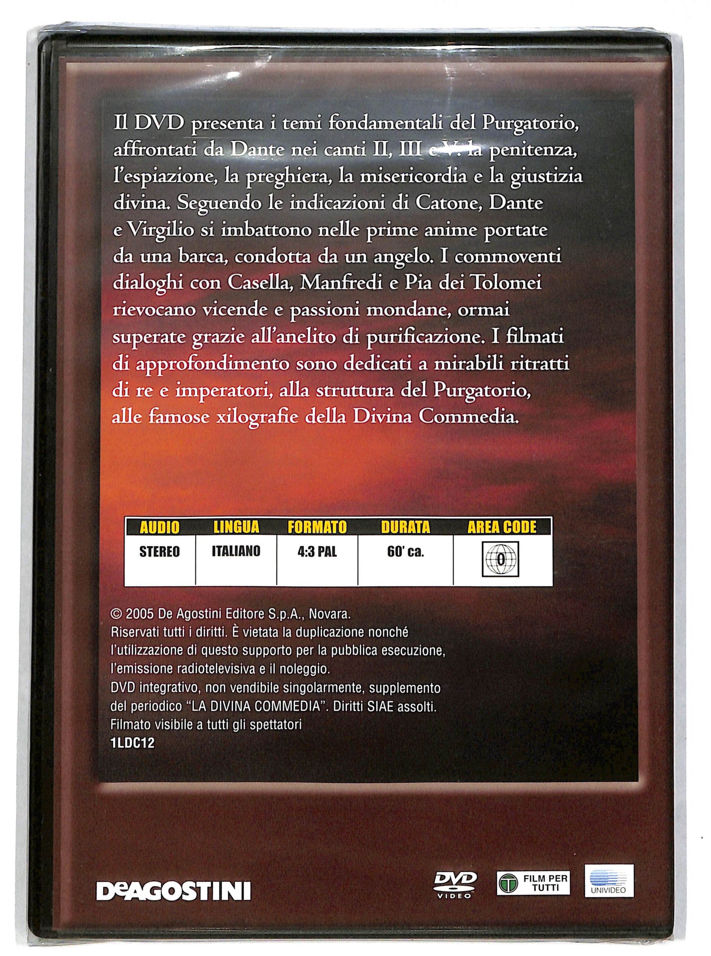 EBOND La divina commedia Purgatorio canti II - III - V EDITORIALE DVD DB704903