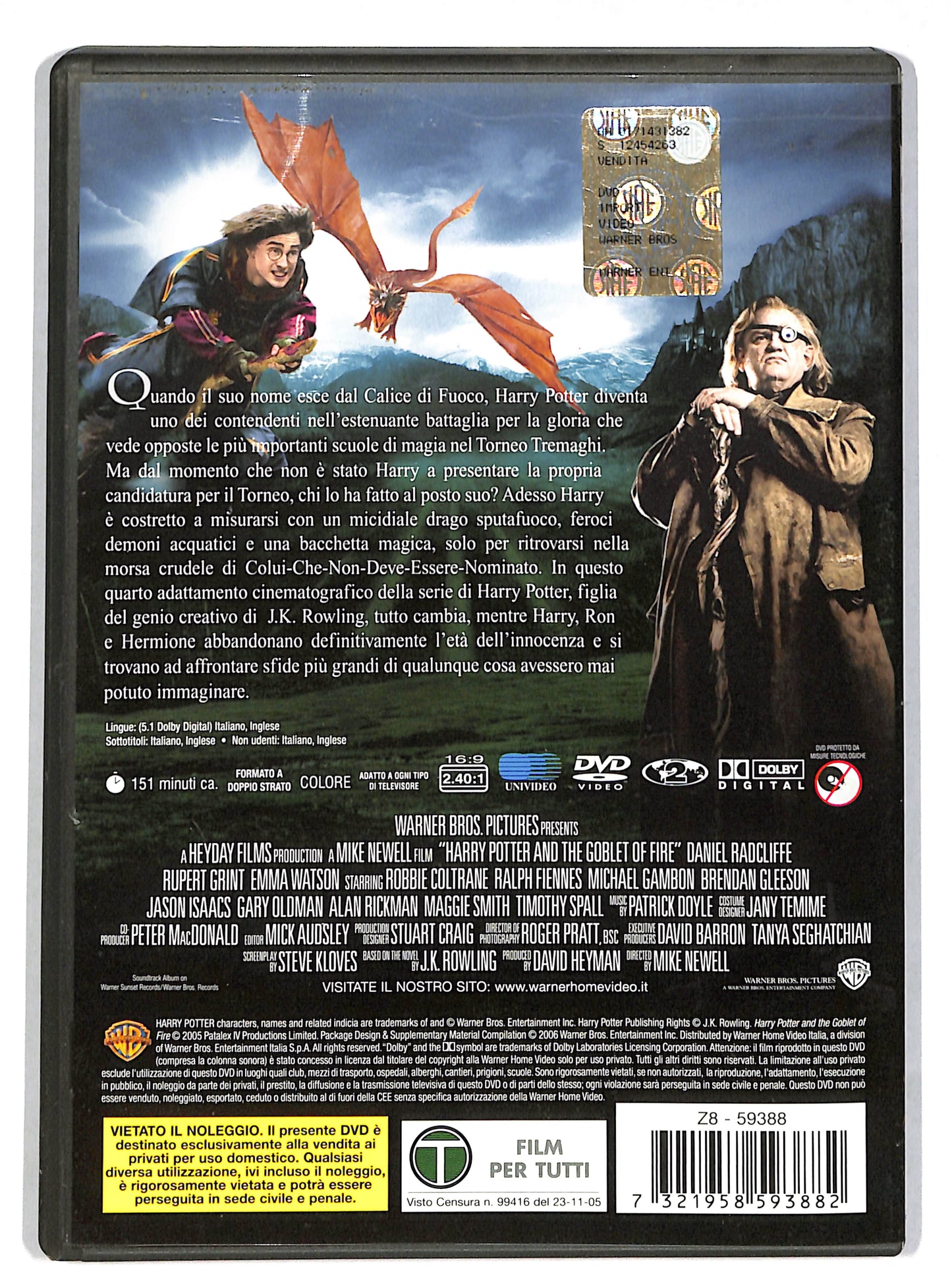 EBOND Harry Potter e Il Calice Di Fuoco DVD DB704909