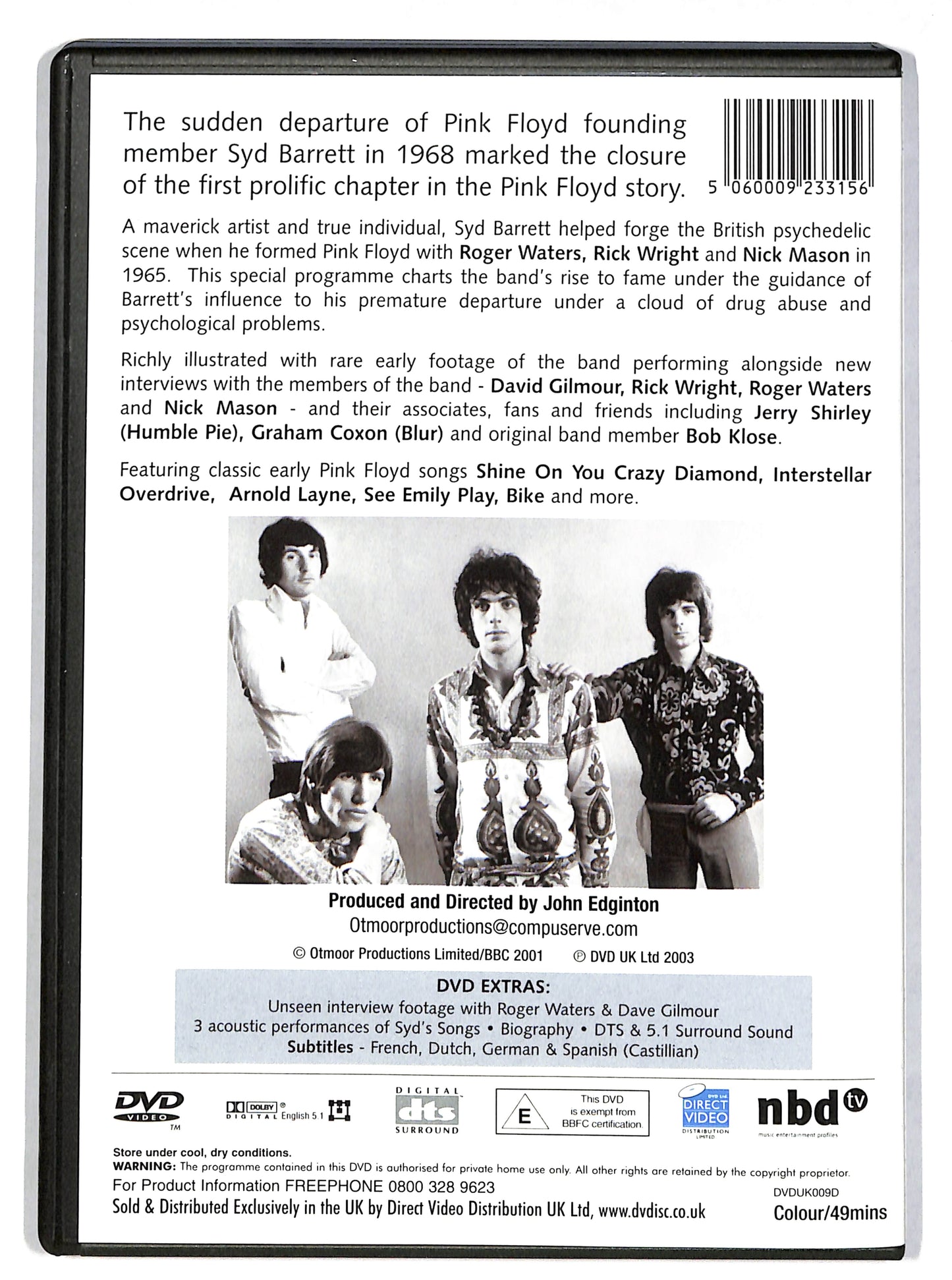 EBOND The Pink Floyd and Syd Barrett Story DVD DB704915