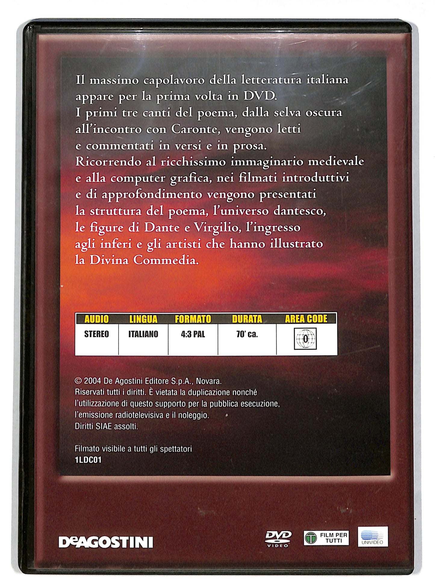 EBOND La divina commedia Inferno canti I - II - III EDITORIALE DVD DB704919