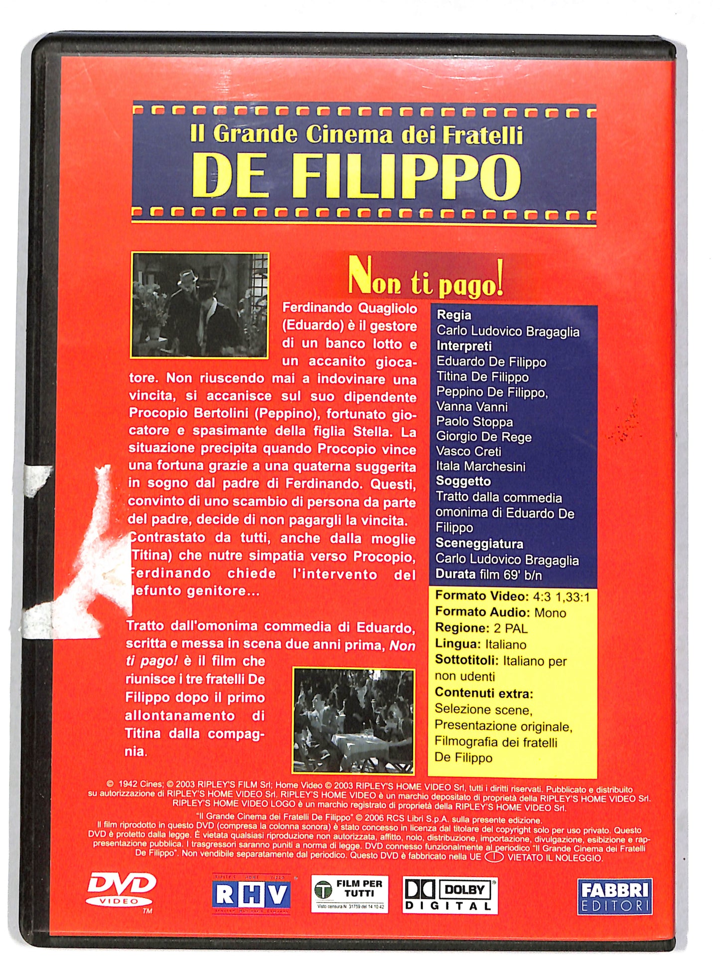 EBOND Fratelli De Filippo - Non ti pago EDITORIALE DVD DB704922