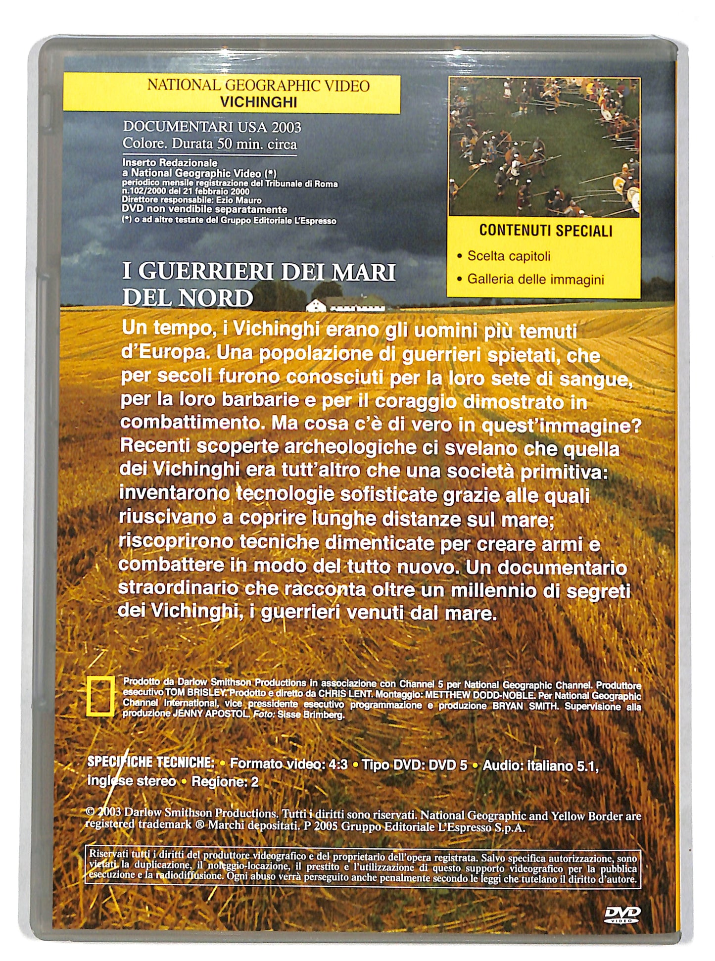 EBOND Vichinghi - National Geographic EDITORIALE DVD DB704928