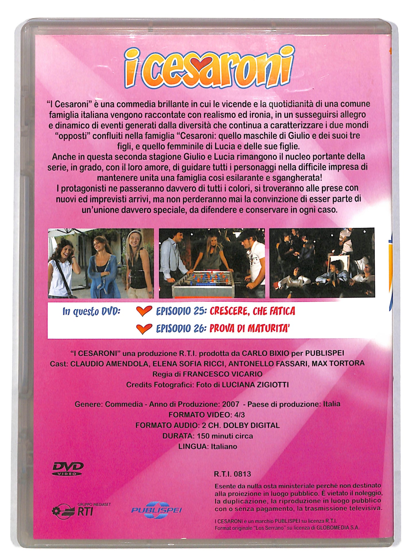 EBOND I Cesaroni seconda stagione vol 9 episodi 25 - 26 EDITORIALE DVD DB704949