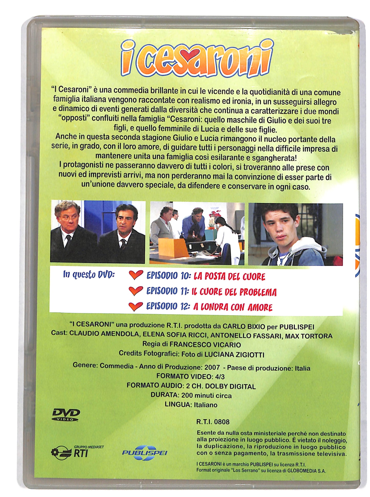 EBOND I cesaroni vol 4 episodi 10 a 12 seconda stagione EDITORIALE DVD DB704951