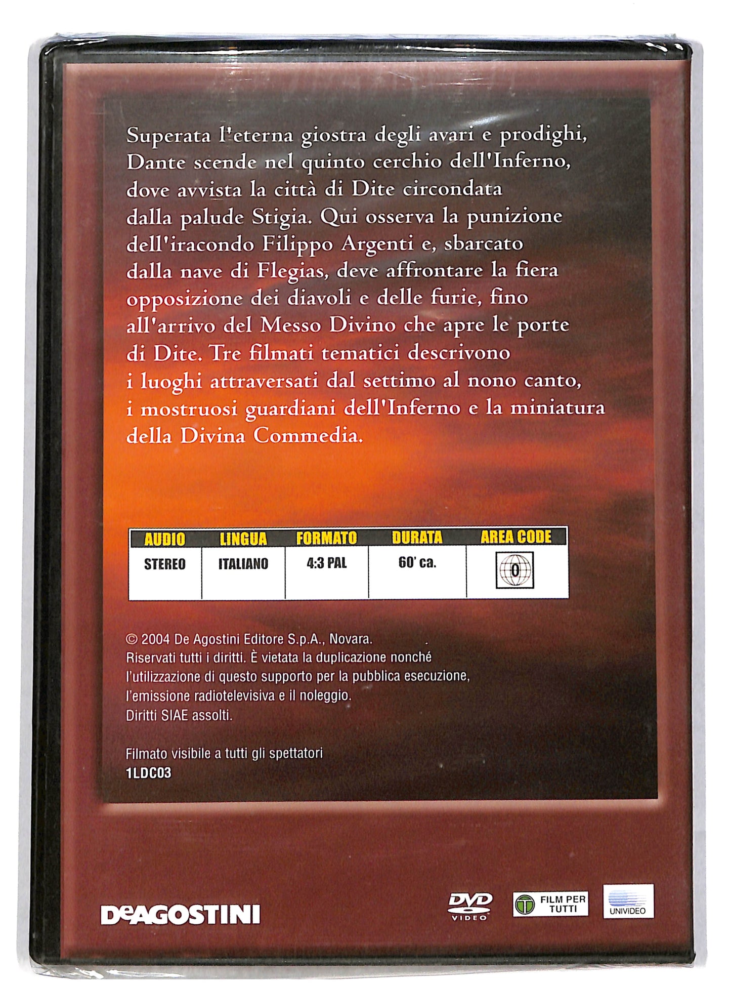 EBOND La Divina Commedia - Inferno canti VII - VIII - IX EDITORIALE DVD DB705107