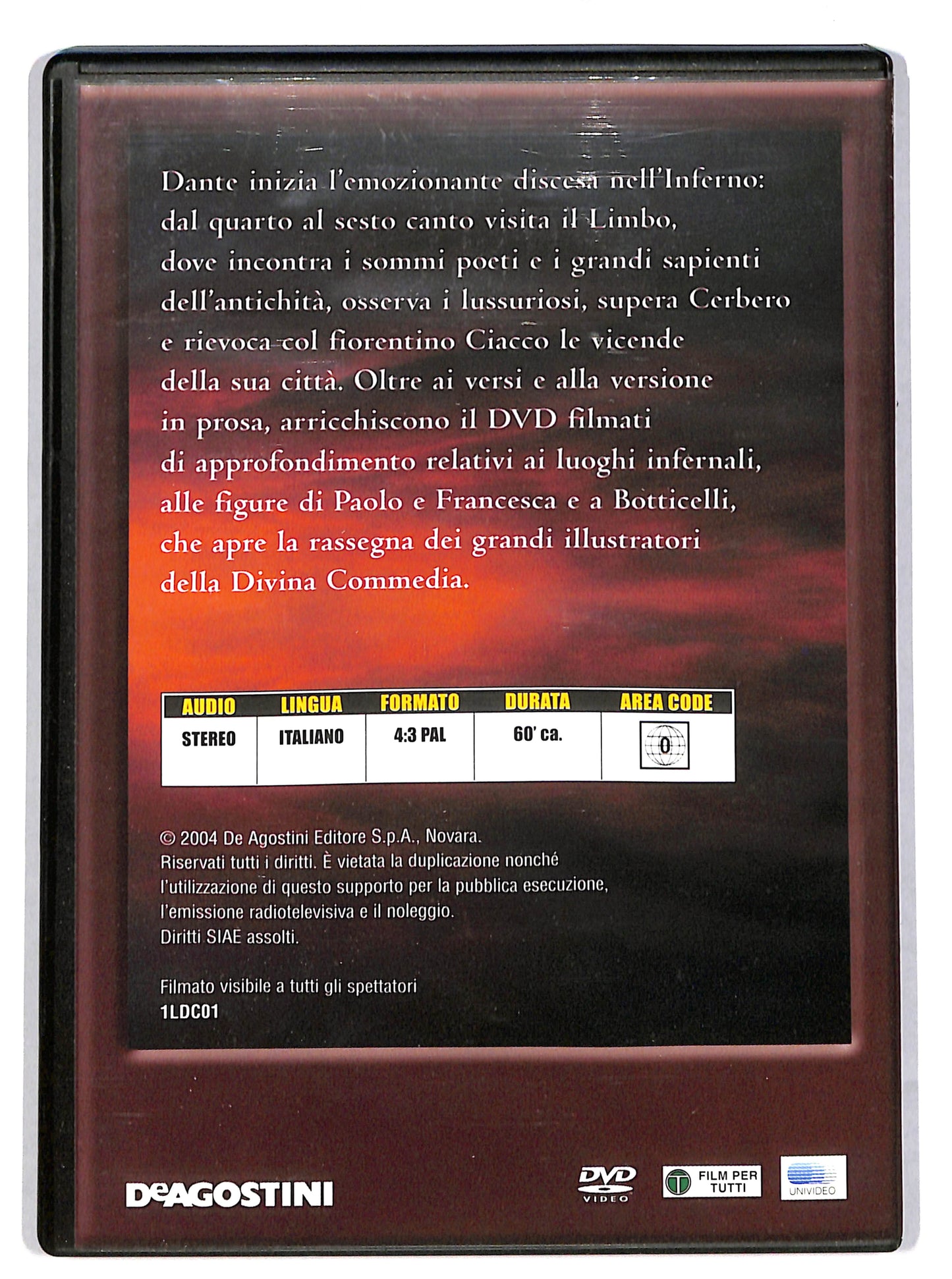 EBOND La divina commedia - inferno canti IV - V - VI EDITORIALE DVD DB705108