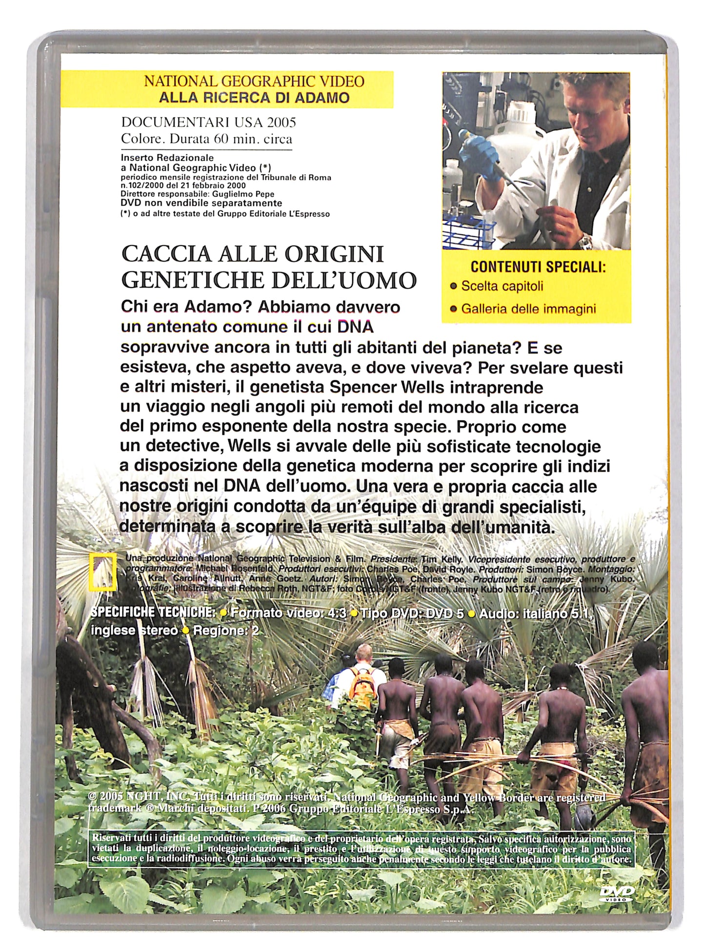 EBOND Alla ricerca di Adamo - National geographic EDITORIALE DVD DB705110