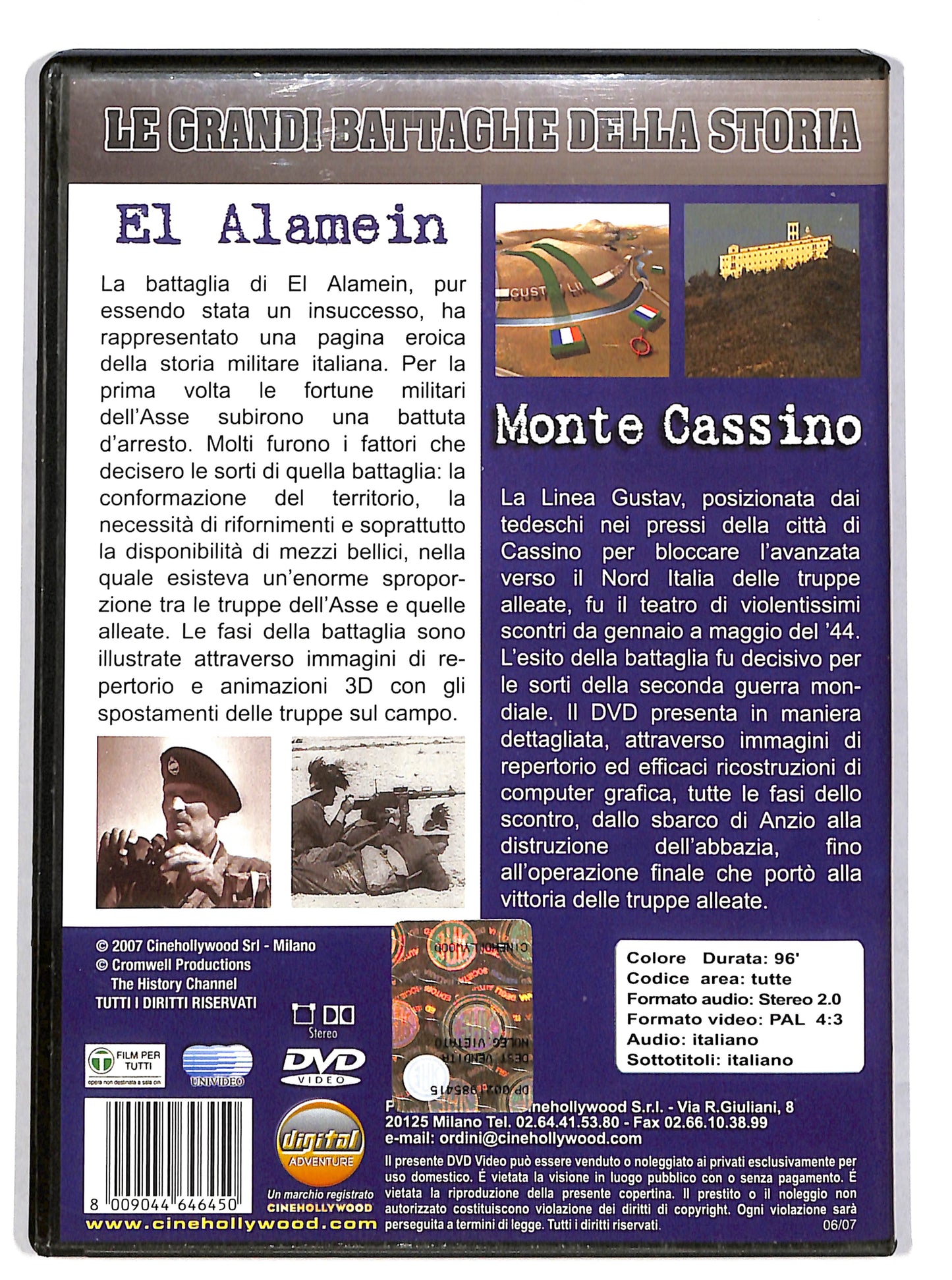 EBOND El Alamein - Monte cassino - Le grandi battaglie della DVD DB705117