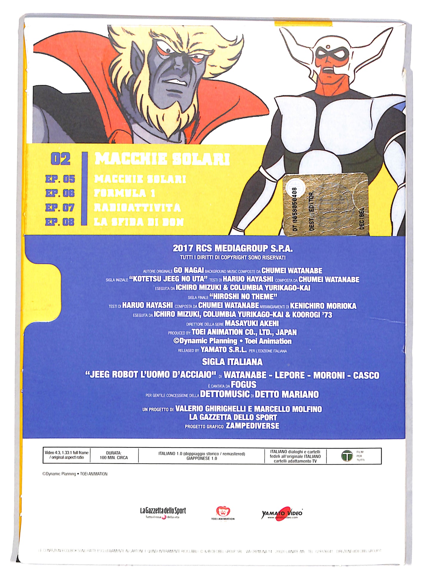 EBOND Jeeg robot d'acciaio vol 2 episodi 5 - 8 EDITORIALE DIGIPACK DVD DB705136