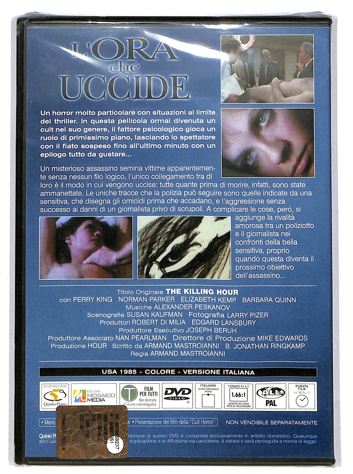 EBOND L'ora che uccide EDITORIALE DVD DB705140