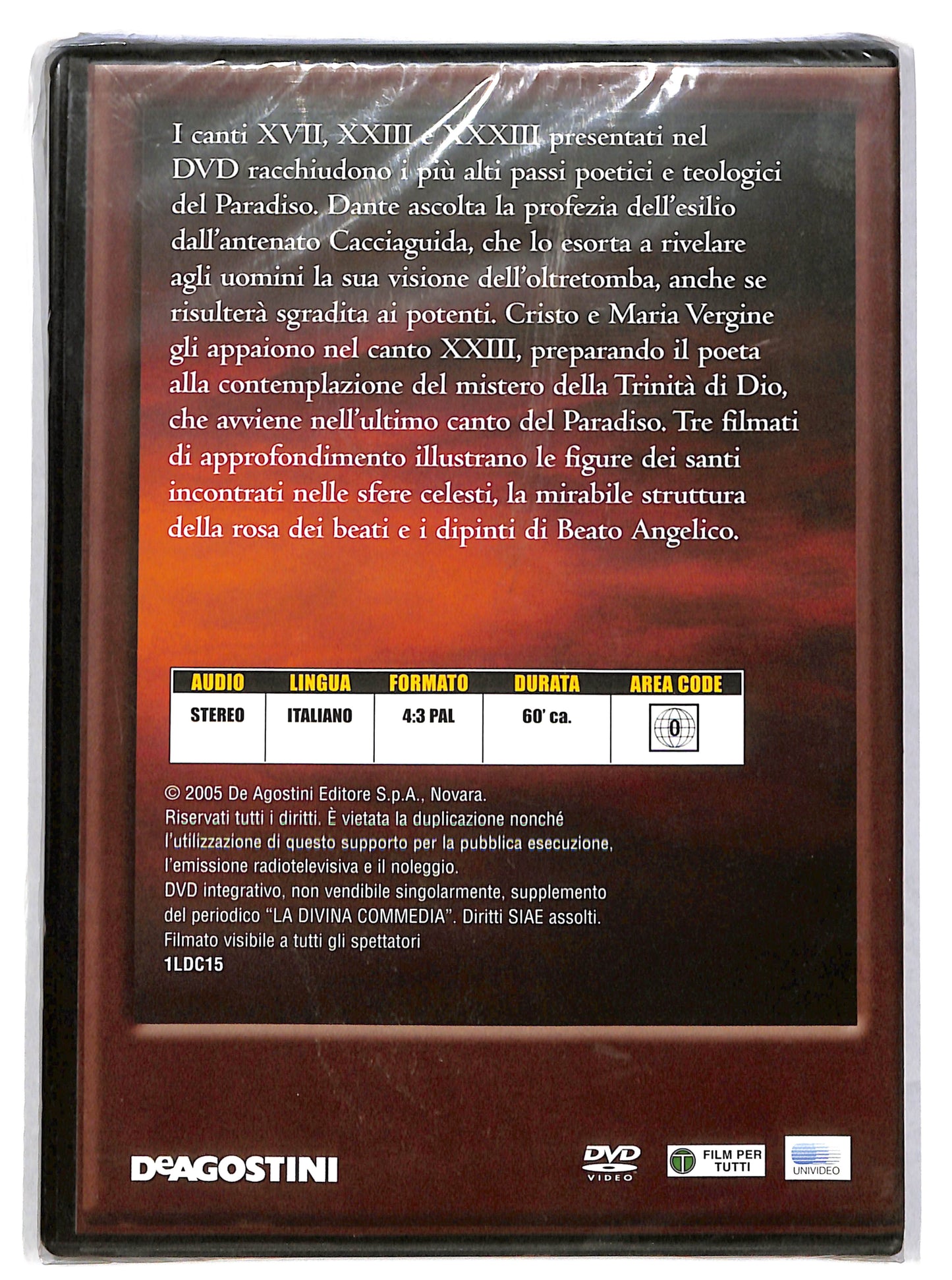 EBOND La divina commedia - paradiso canto XVII - XXIII EDITORIALE DVD DB705141