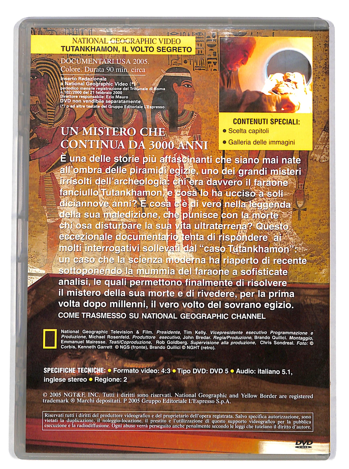 EBOND Tutankhamon - Il Volto Segreto - National Geo EDITORIALE DVD DB705154