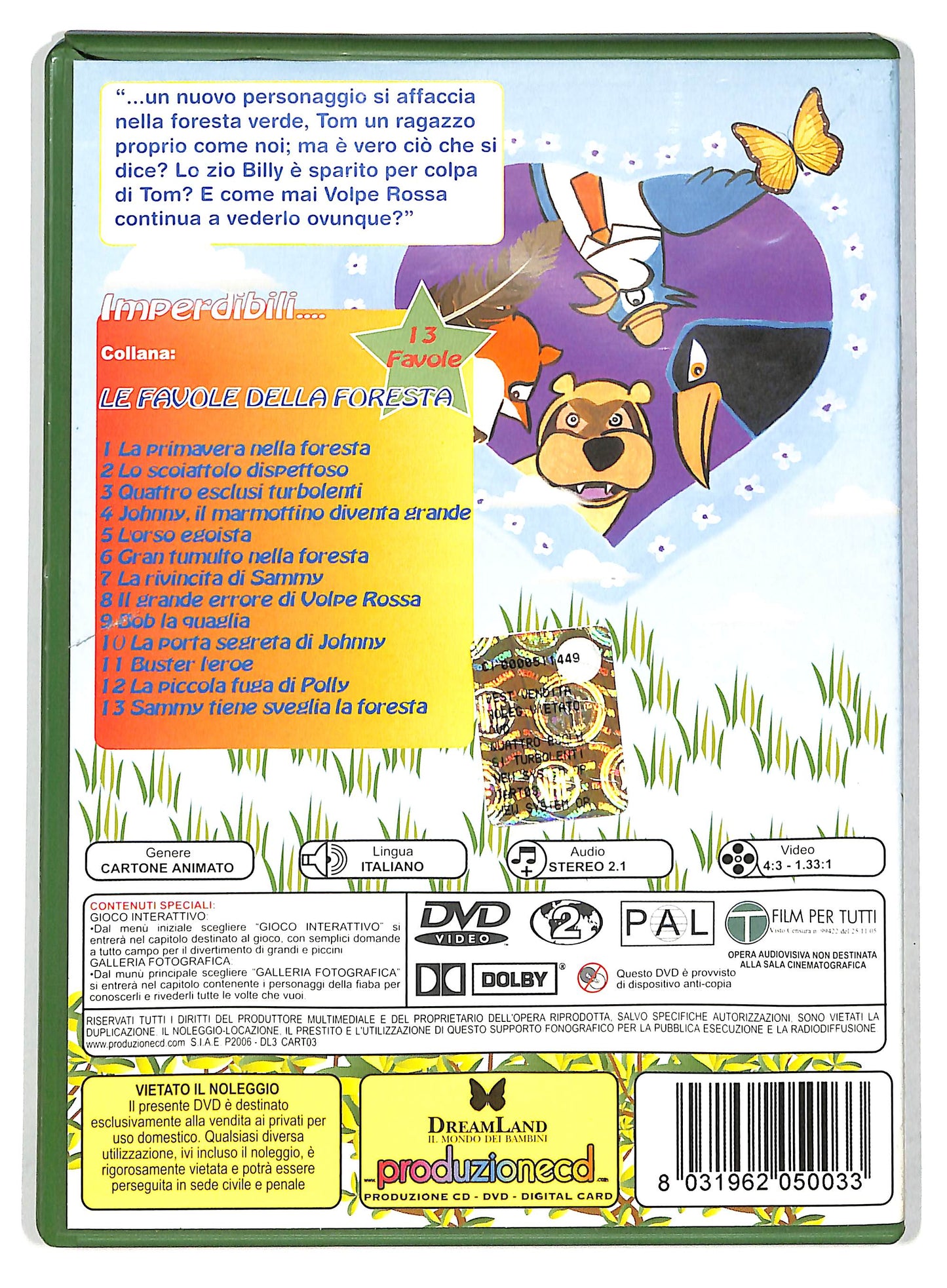 EBOND Le Favole della Foresta Quattro Piccoli Birbanti vol 3 DVD DB705608
