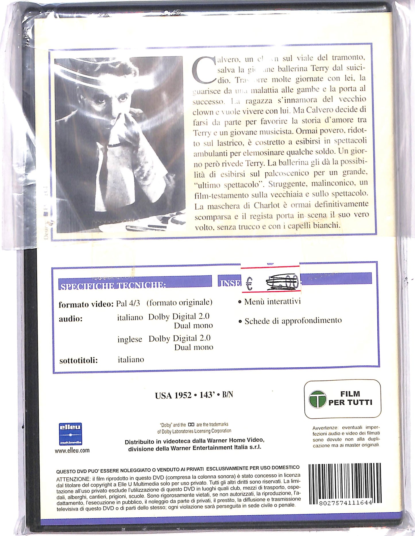 EBOND Luci della ribalta DVD DB706105