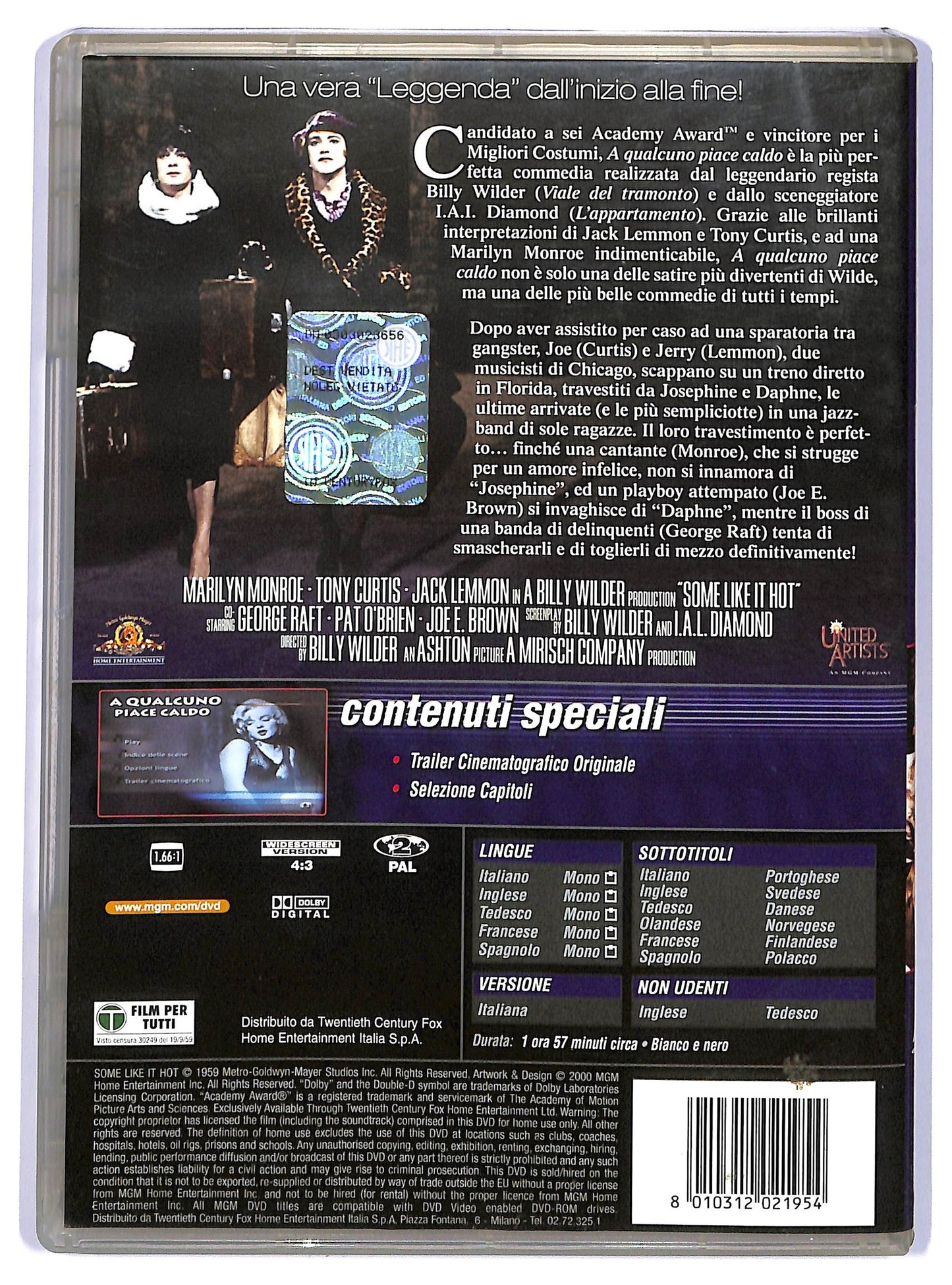 EBOND A qualcuno piace caldo DVD DB706120