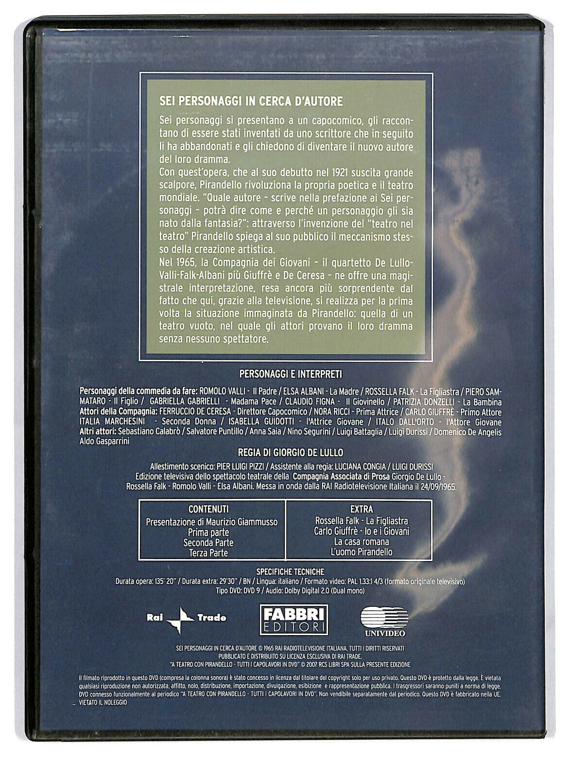 EBOND A Teatro Con Pirandell - Sei Personaggi In Cerca D'autore DVD DB706317