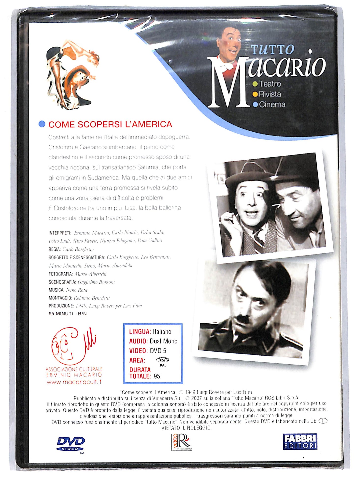 EBOND tutto macario - come scopersi l'America EDITORIALE DVD DB706739