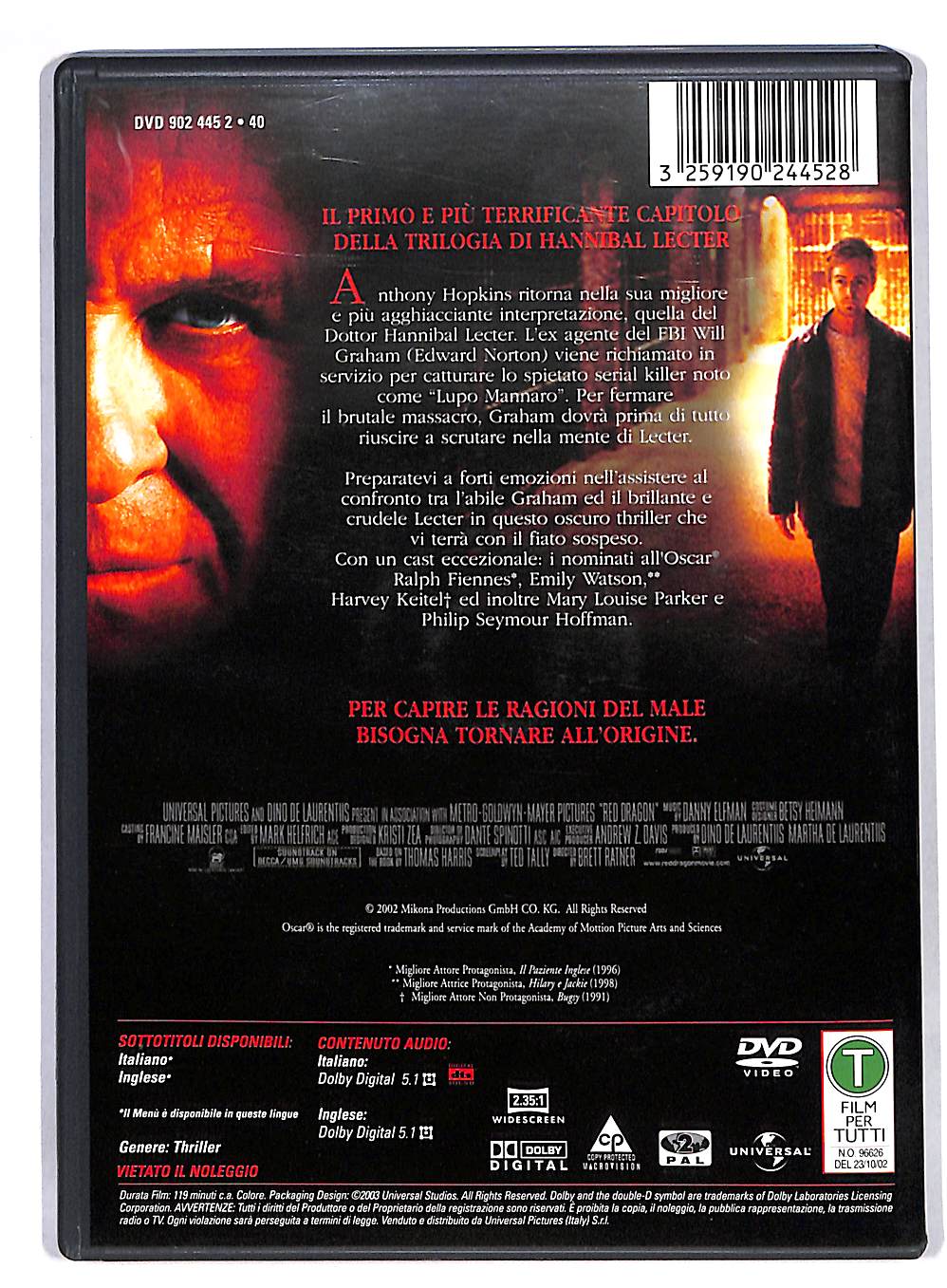 EBOND Red Dragon 2 dischi DVD DB707305