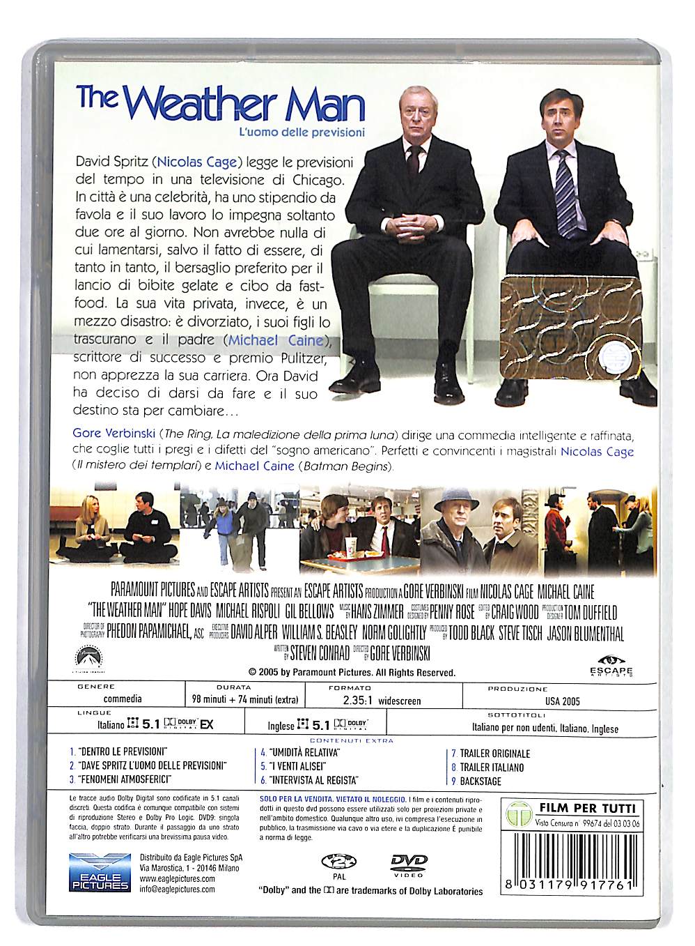 EBOND The Weather Man-l'uomo Delle Previsioni DVD DB707350