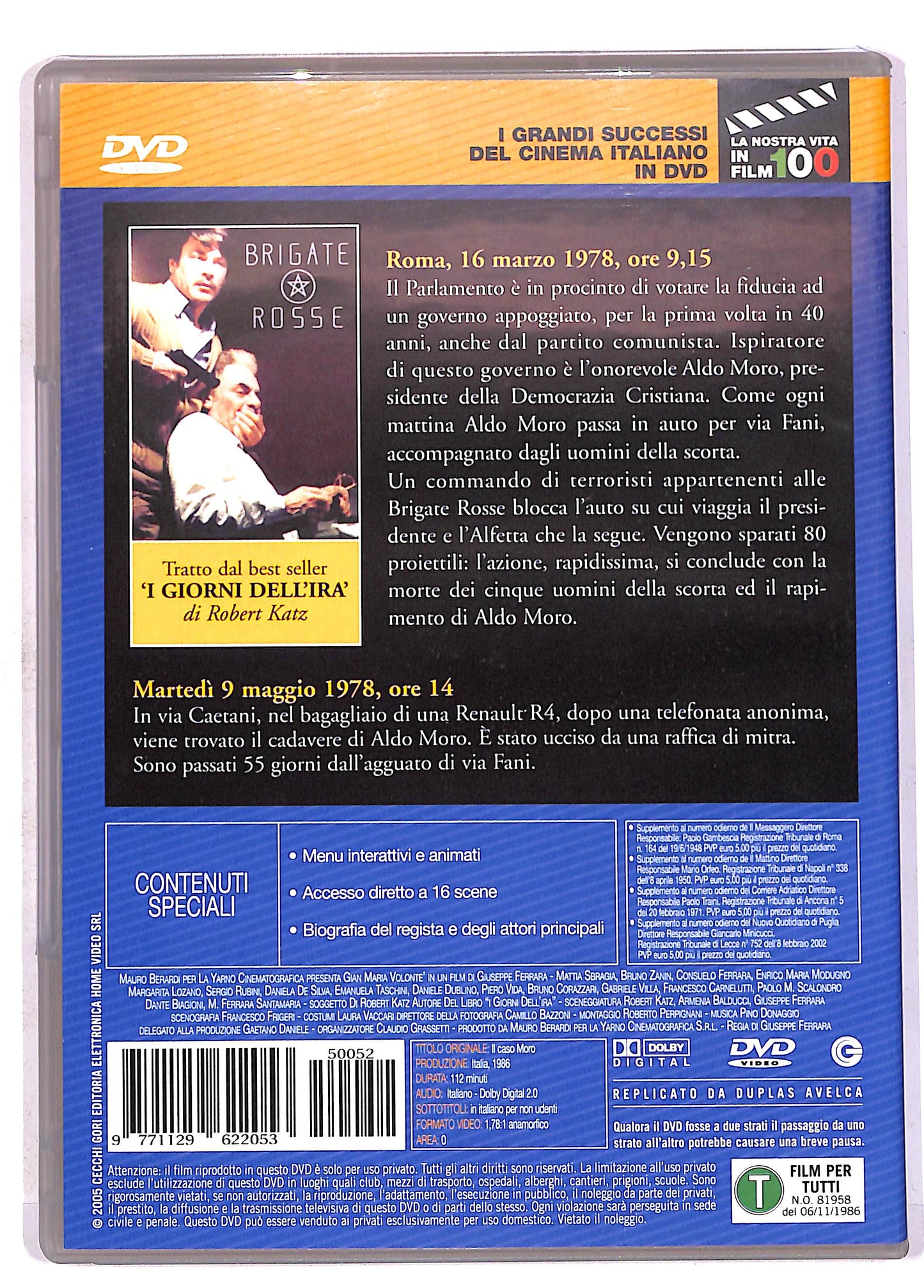 EBOND Il Caso Moro Editoriale DVD DB707652