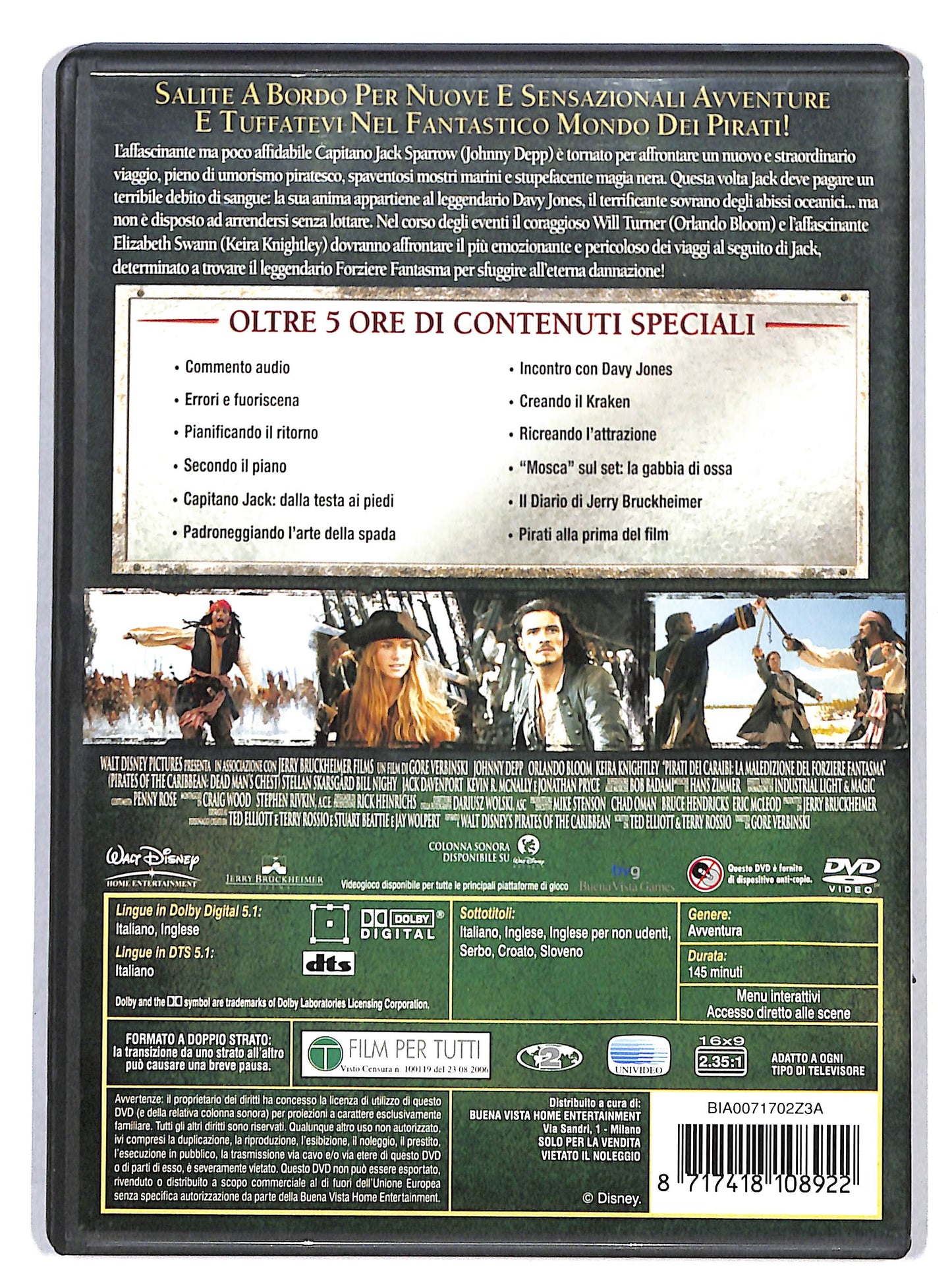 EBOND Pirati Dei Caraibi La Maledizione Del Forziere Fantasma 2 dvd DVD DB708618