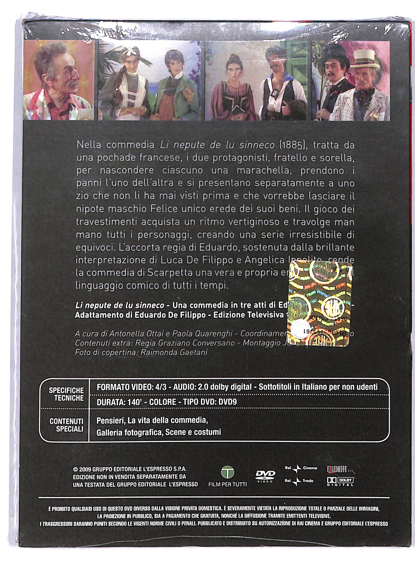 EBOND Li nepute de lu sinneco Eduardo Digipack EDITORIALE DVD DB708636