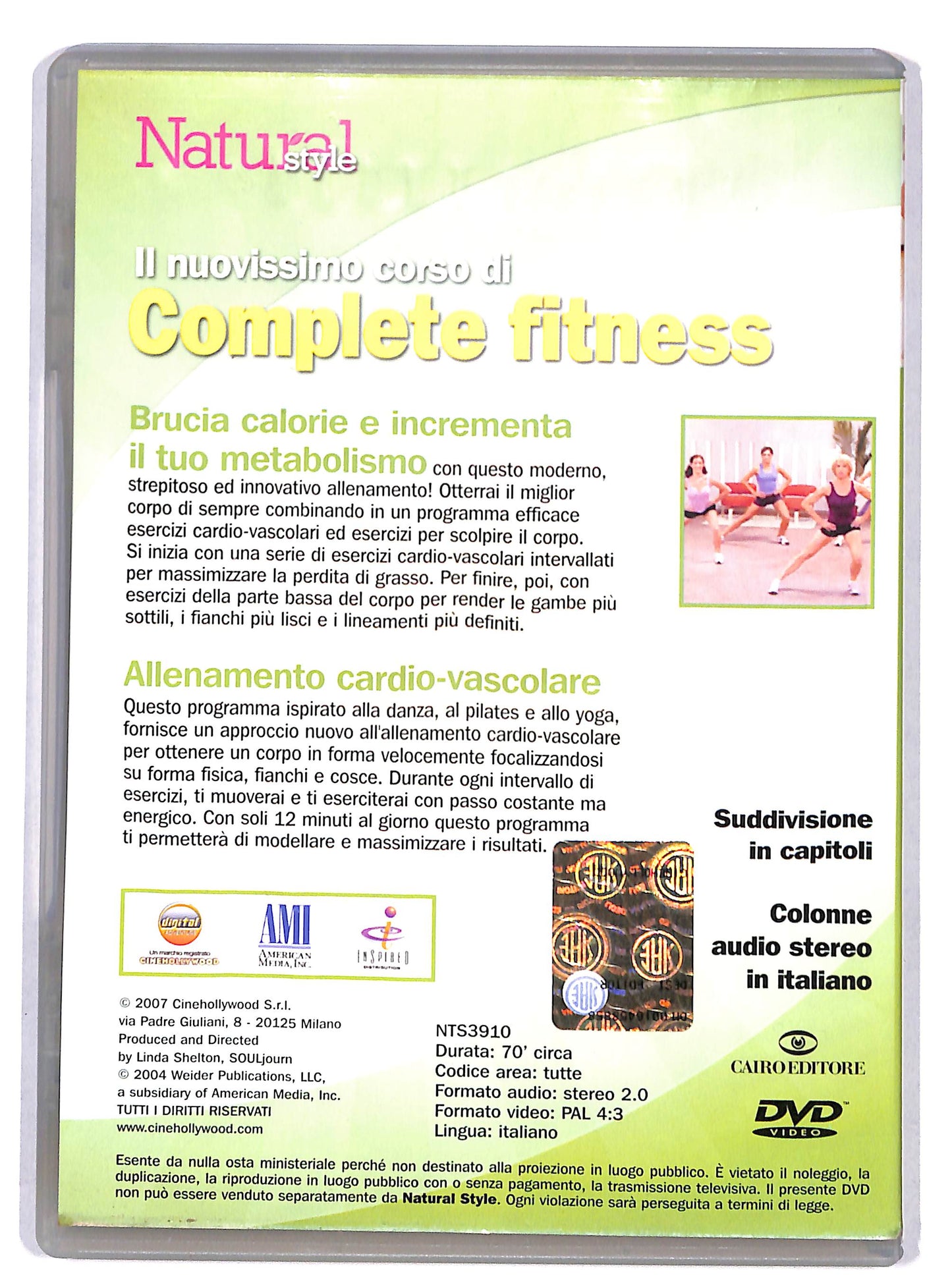 EBOND Natural style Corso Complete Fitness snellisce gambe DVD DB708648