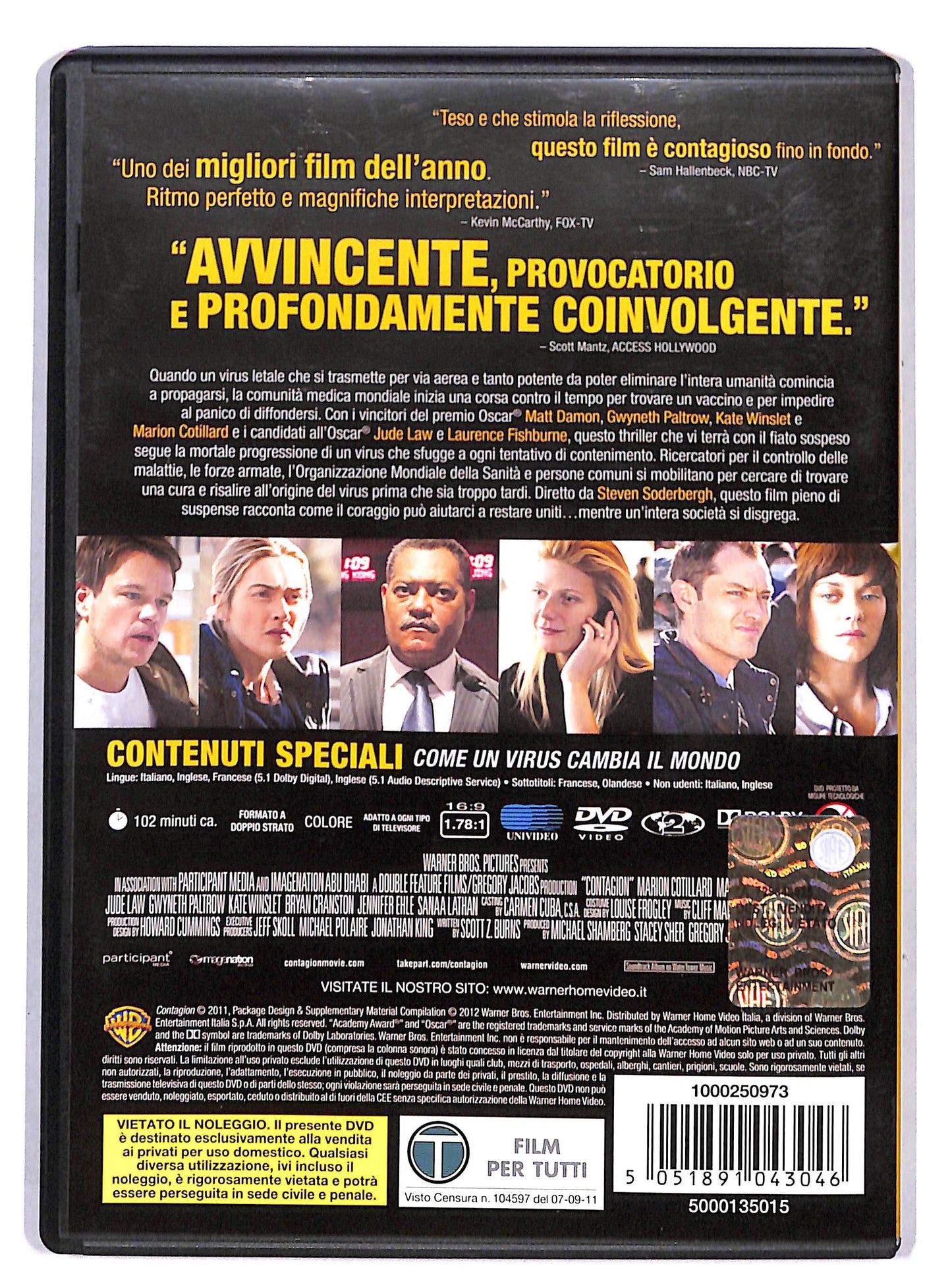 EBOND Contagion NOLEGGIO DVD DB708649