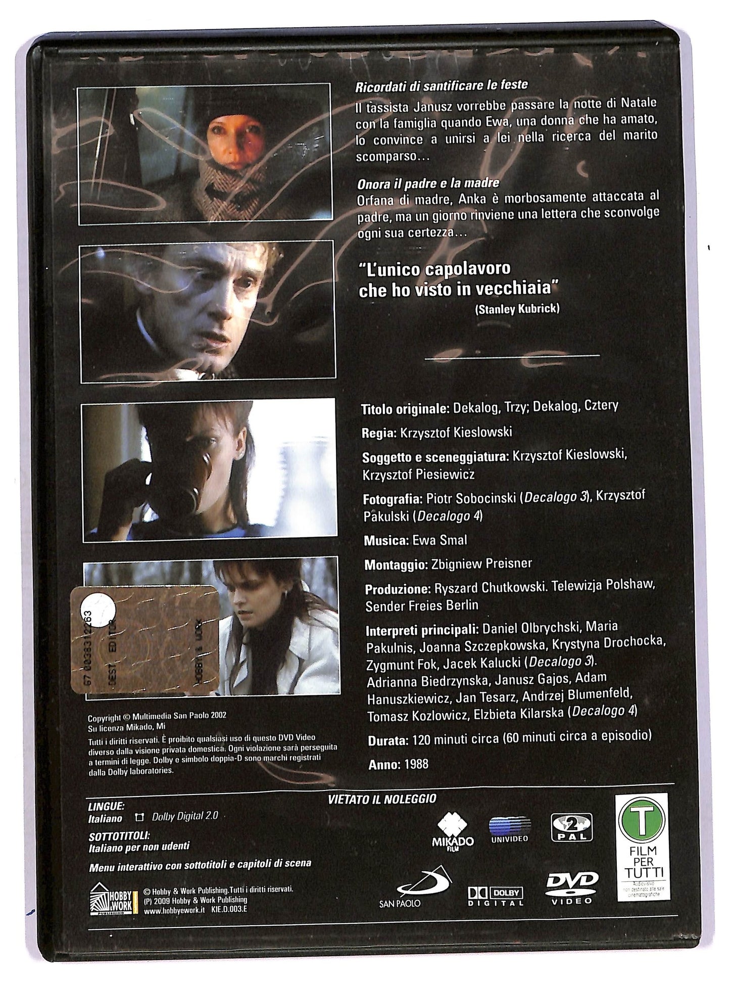 EBOND Il Decalogo cap. 3 - 4 EDITORIALE DVD DB708908