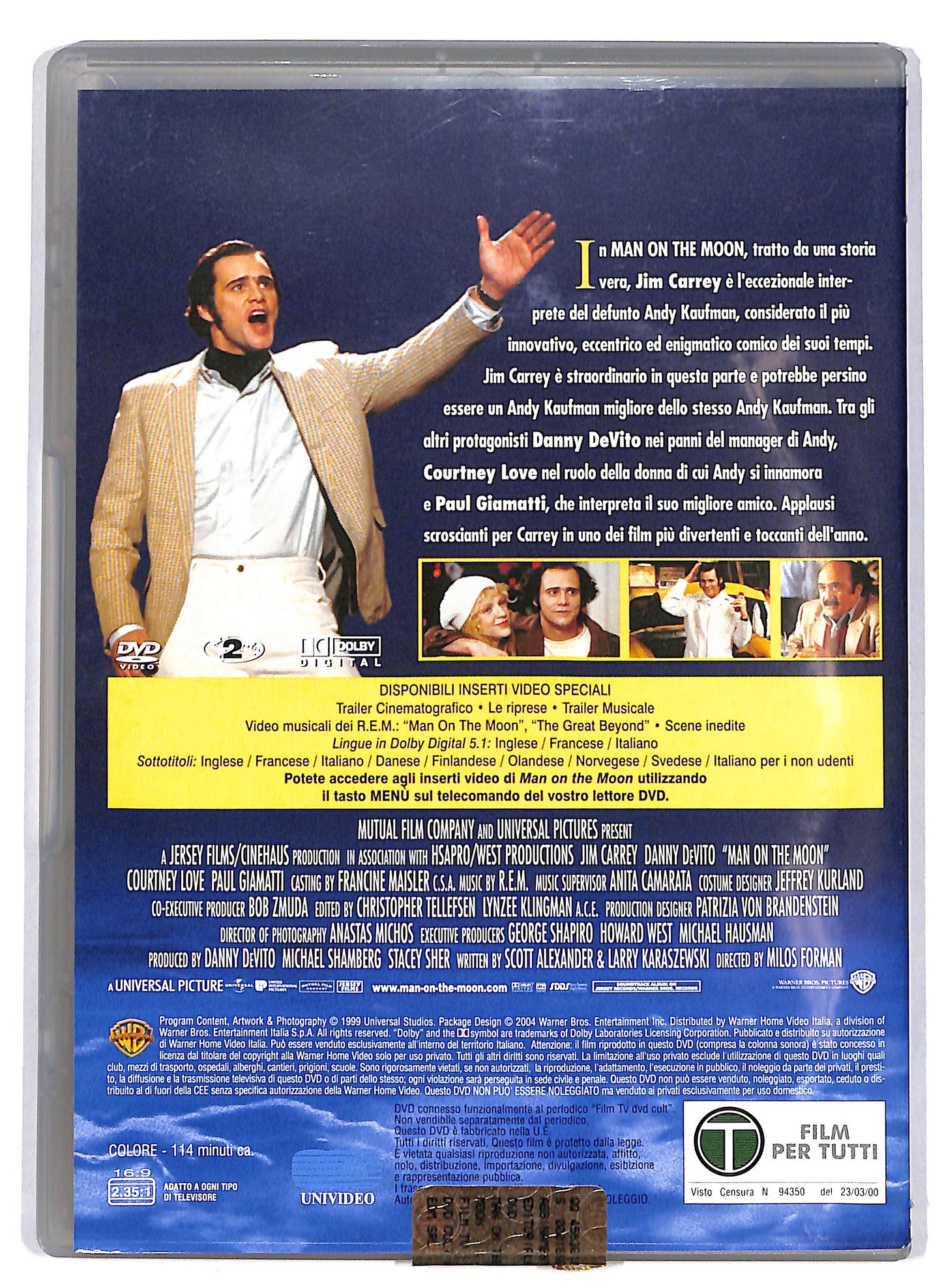 EBOND Man on the Moon EDITORIALE DVD DB709102