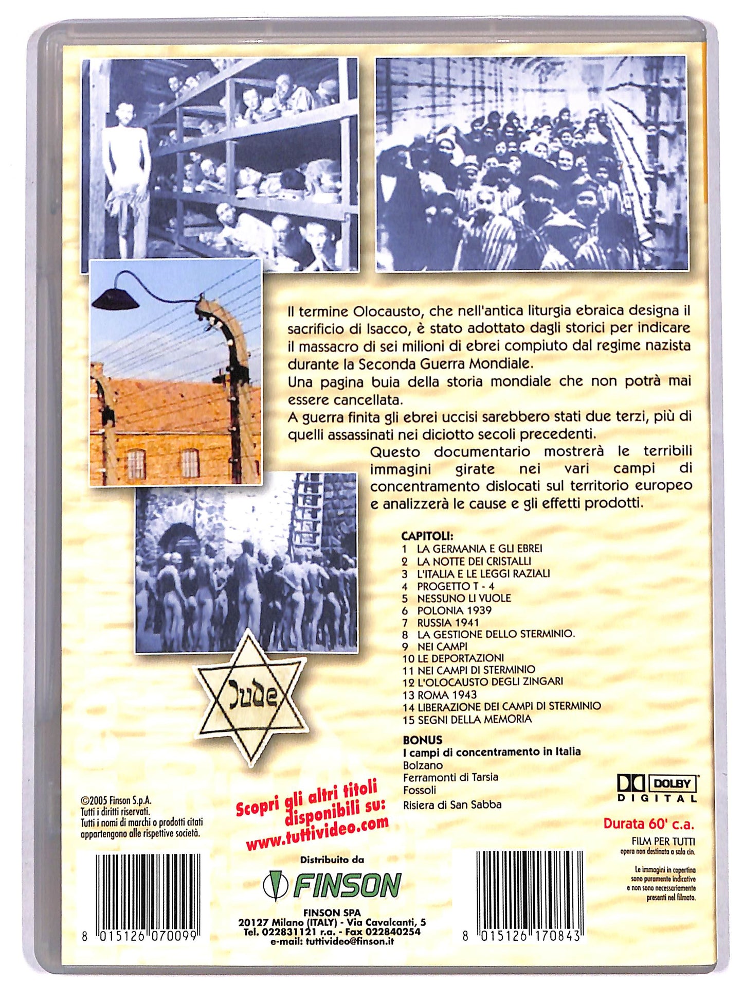 EBOND L'olocausto - cronaca di uno sterminio EDITORIALE DVD DB709301