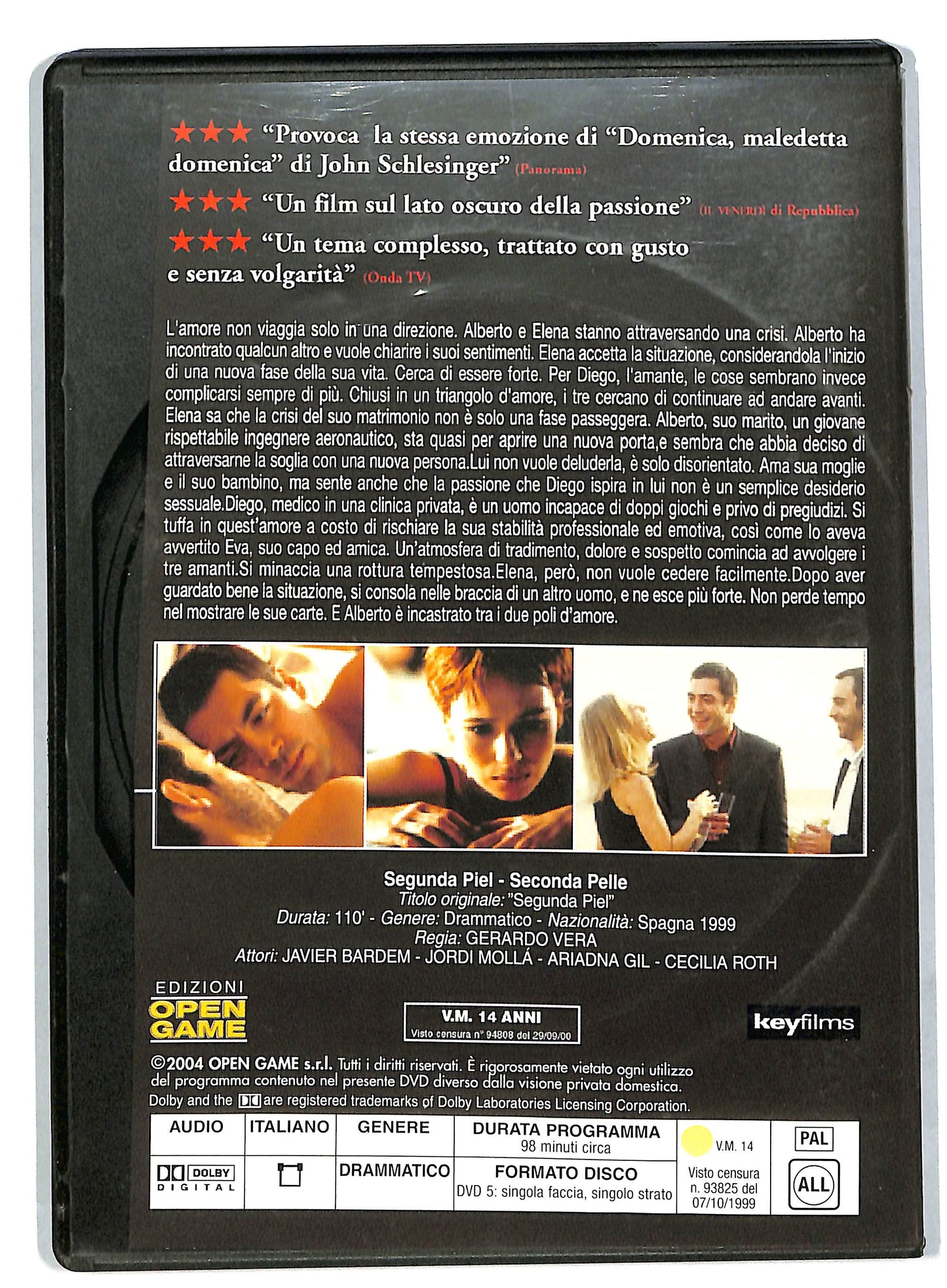 EBOND Seconda pelle - segunda piel EDITORIALE DVD DB709622