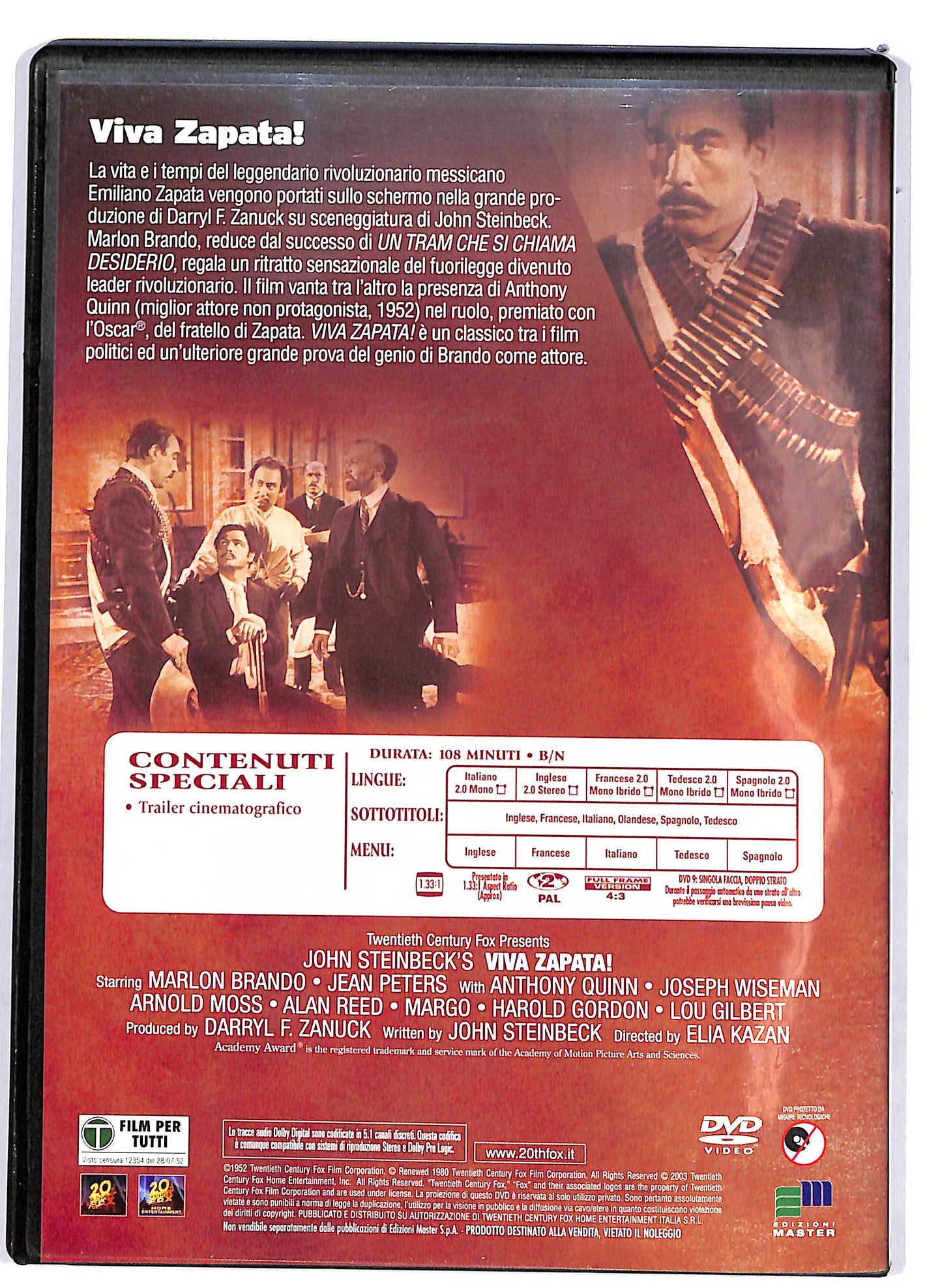 EBOND Viva Zapata! EDITORIALE DVD DB709727