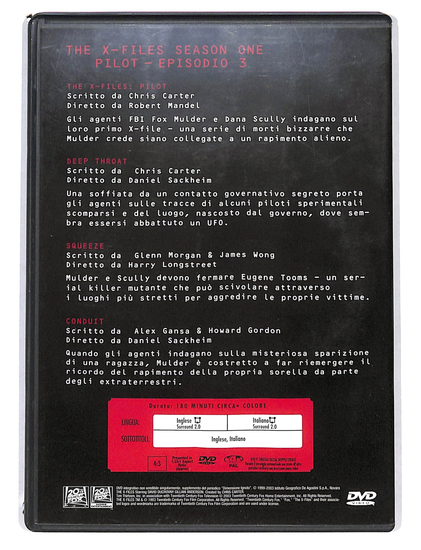 EBOND The X Files Collection - Season One Vol.1 EDITORIALE DVD DB709912