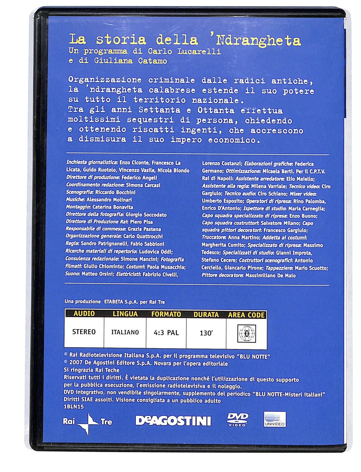 EBOND Blu Notte vol.15 - La storia della 'Ndrangheta DVD DB709927