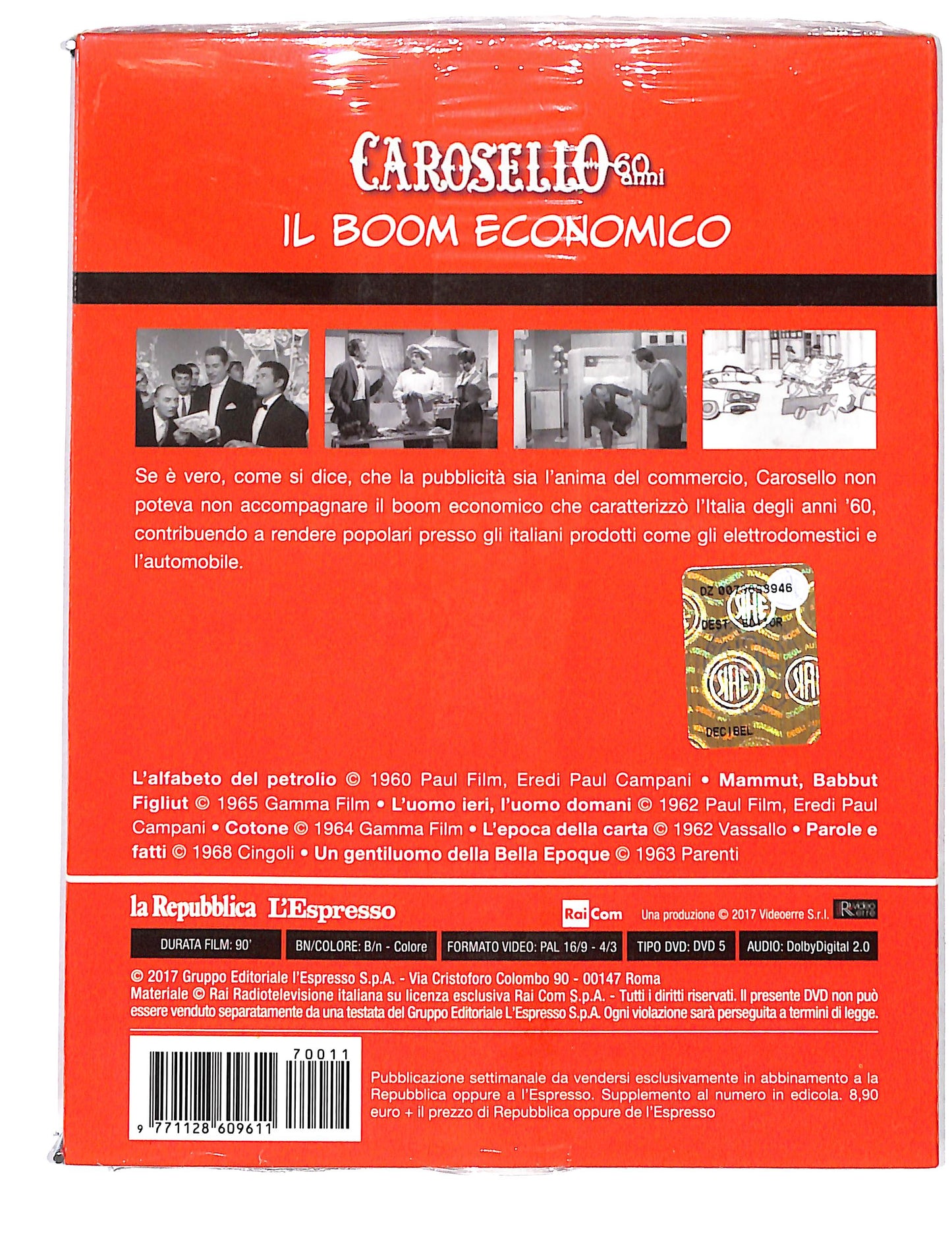 EBOND Carosello vol.11 il Boom economico EDITORIALE DVD DB709934