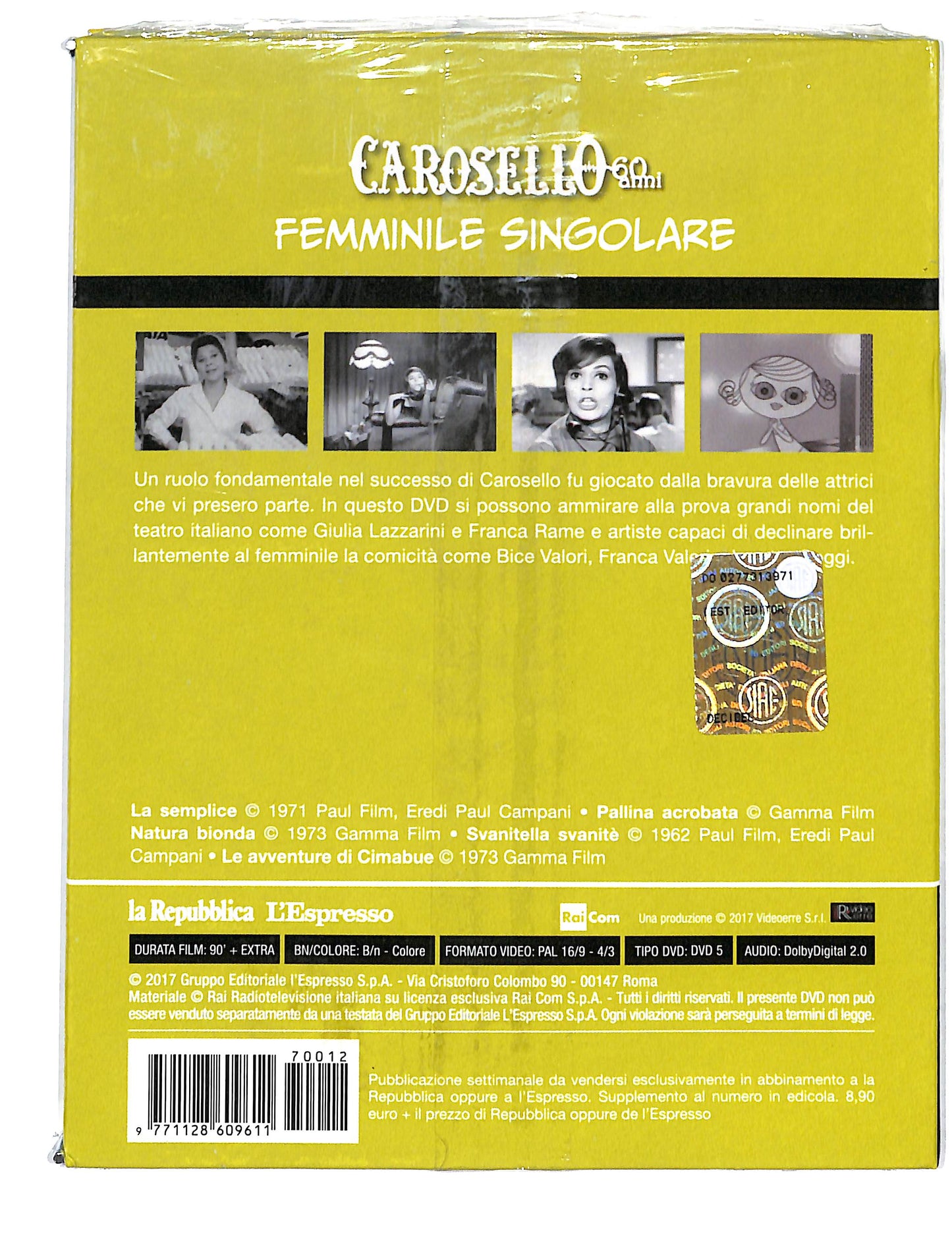 EBOND Carosello vol.12 femmile singolare EDITORIALE DVD DB709935