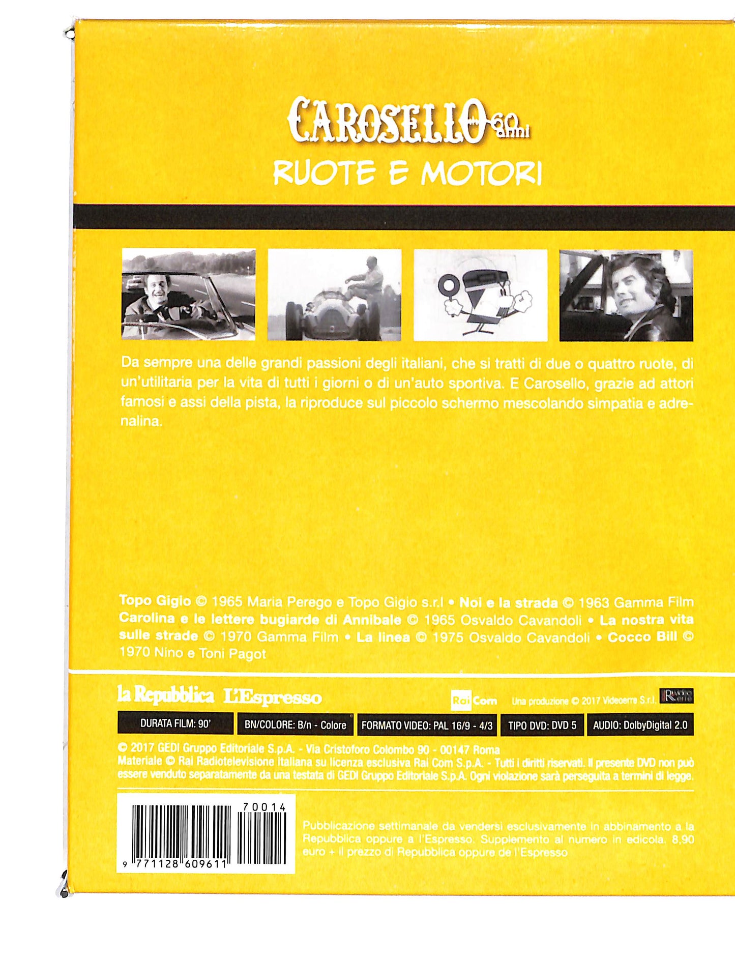 EBOND Carosello vol.14 ruote e motori EDITORIALE DVD DB709937