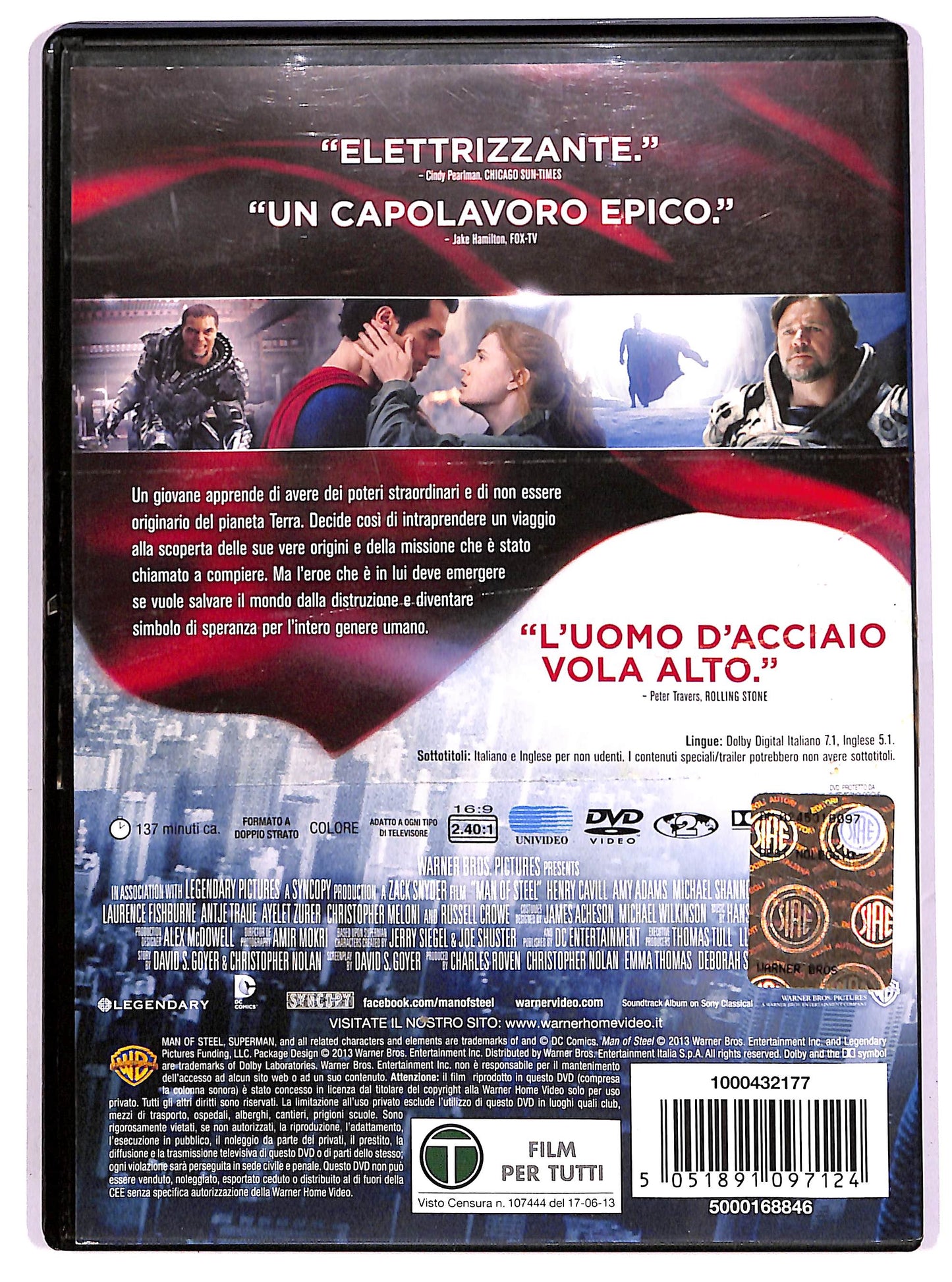EBOND L'uomo d'acciaio NOLEGGIO DVD DB710319
