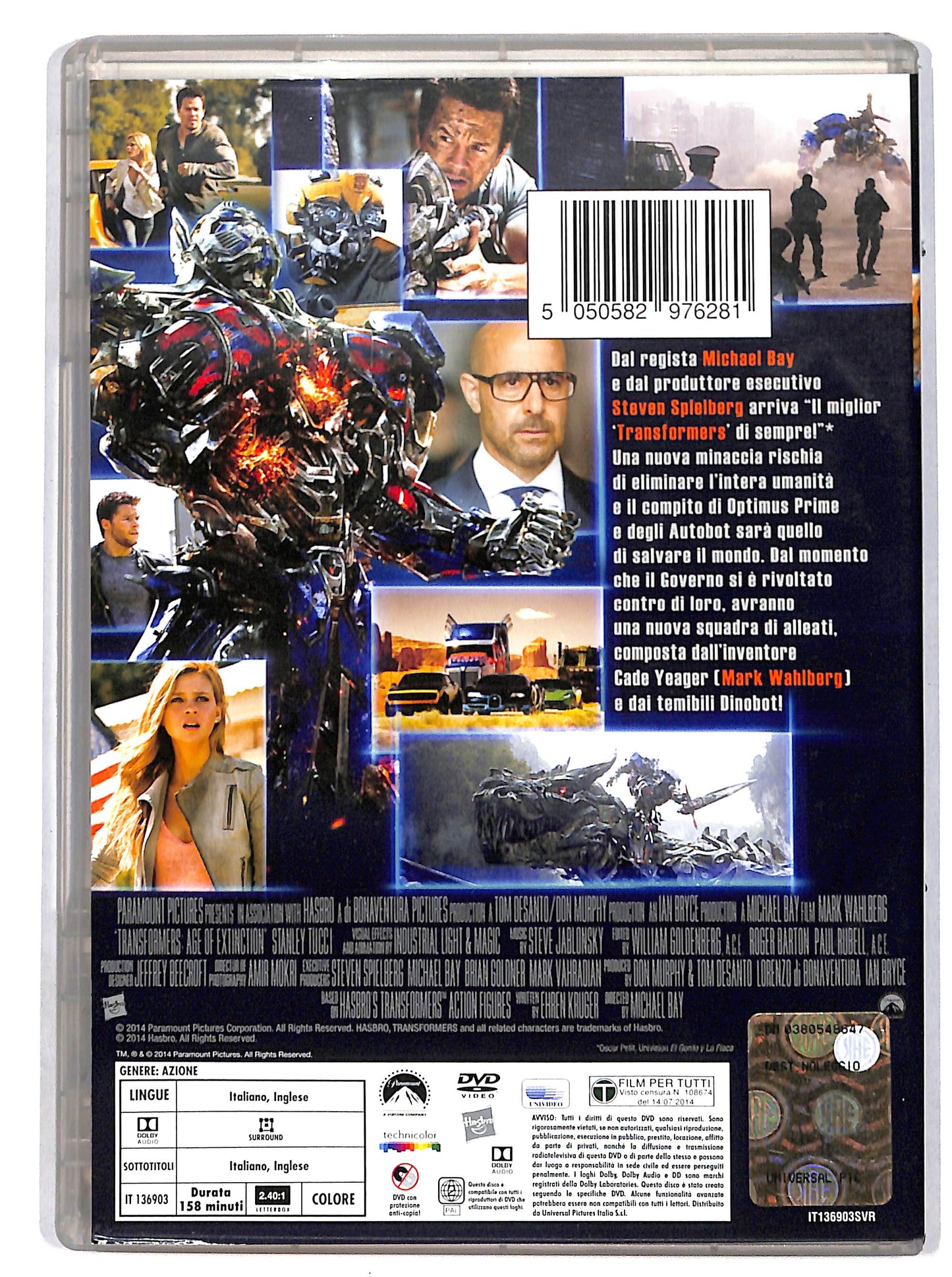 EBOND TRANSFORMERS 4 - L’ERA DELL’ESTINZIONE DVD DB710343