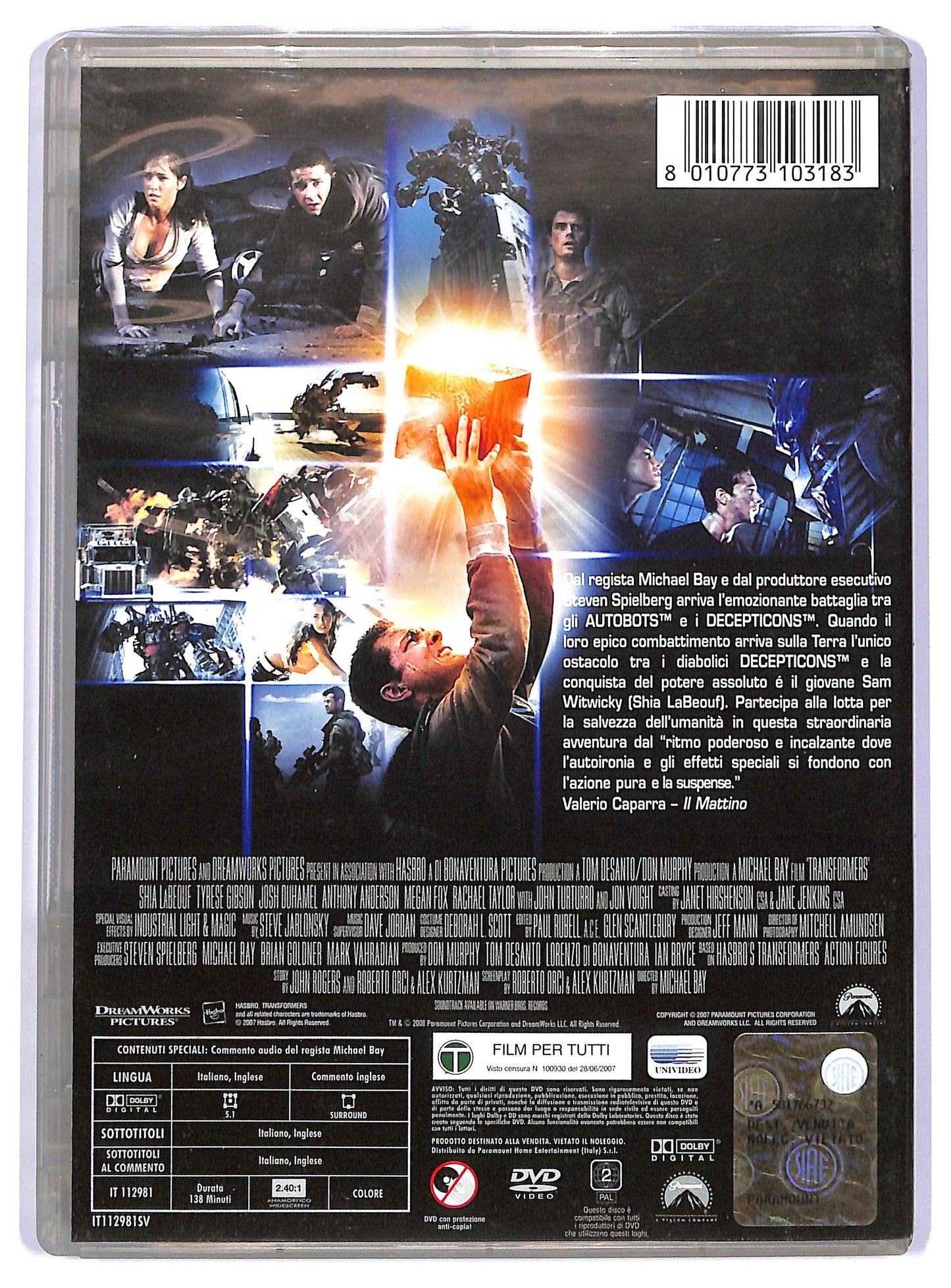 EBOND Transformers DVD DB710352