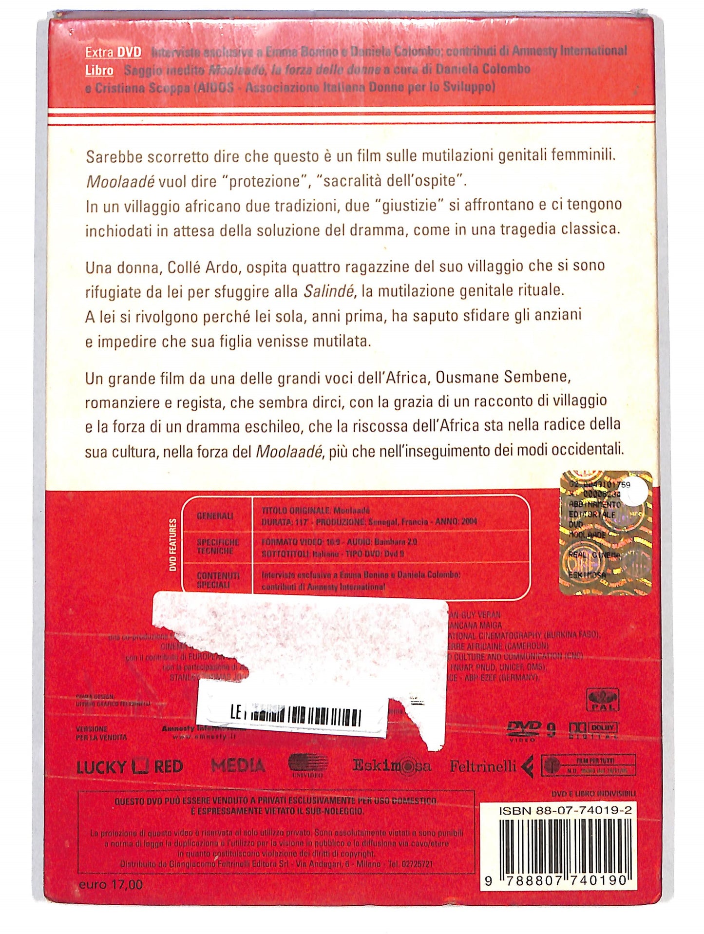 EBOND Moolaade DVD + libro DVD DB710631