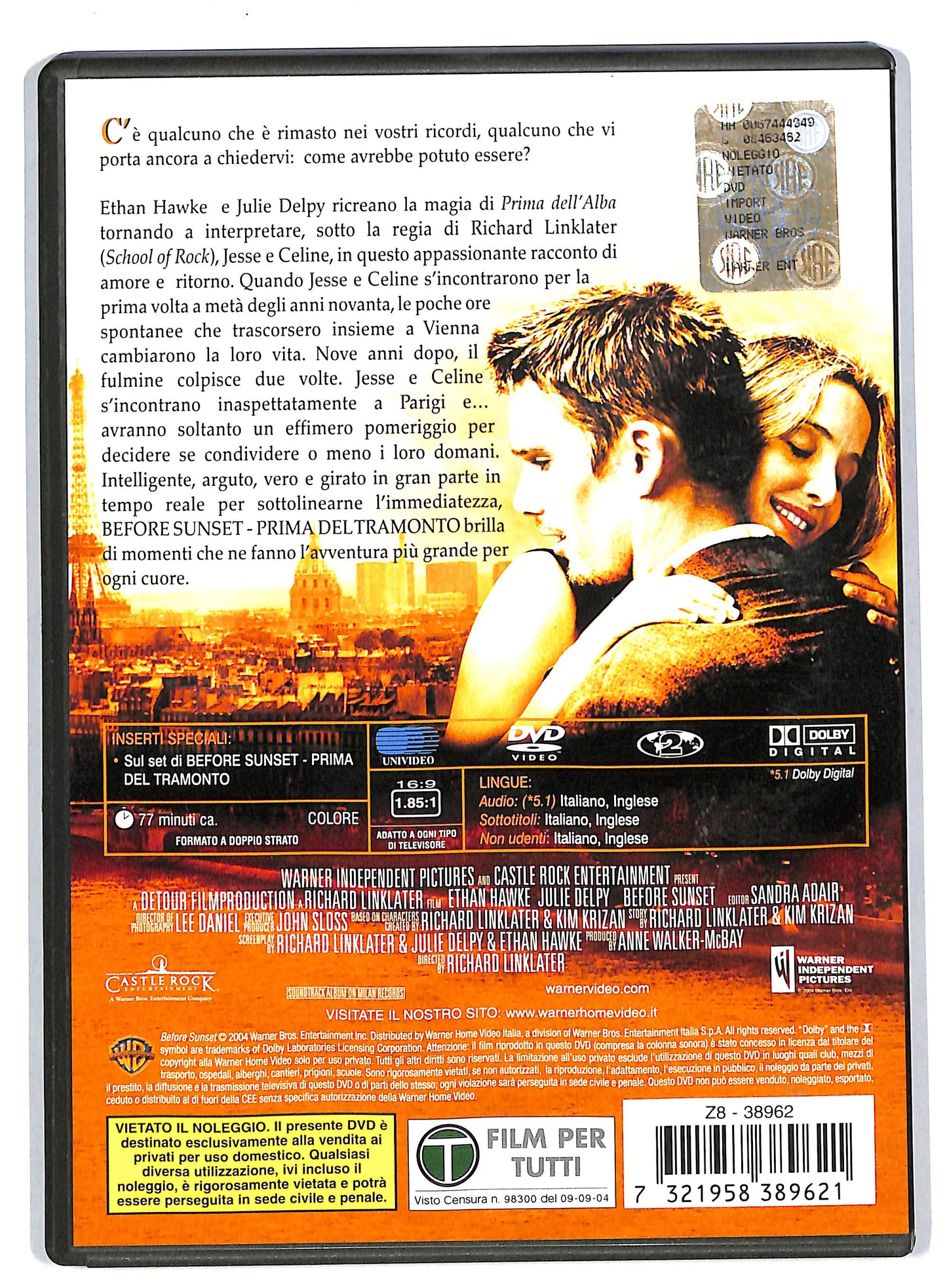 EBOND Before Sunset - Prima Del Tramonto DVD DB710852