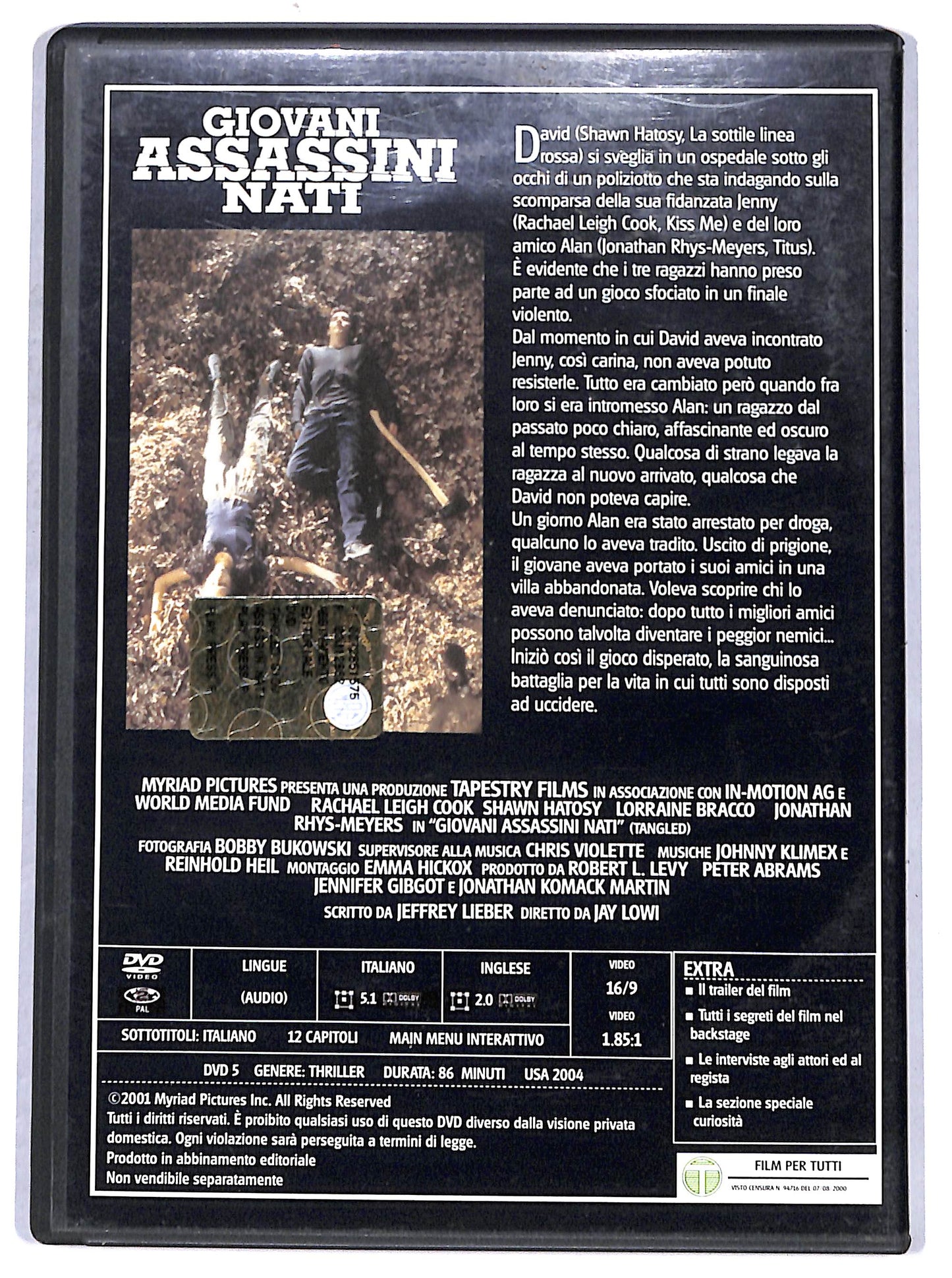 EBOND Giovani assassini nati EDITORIALE DVD DB710855