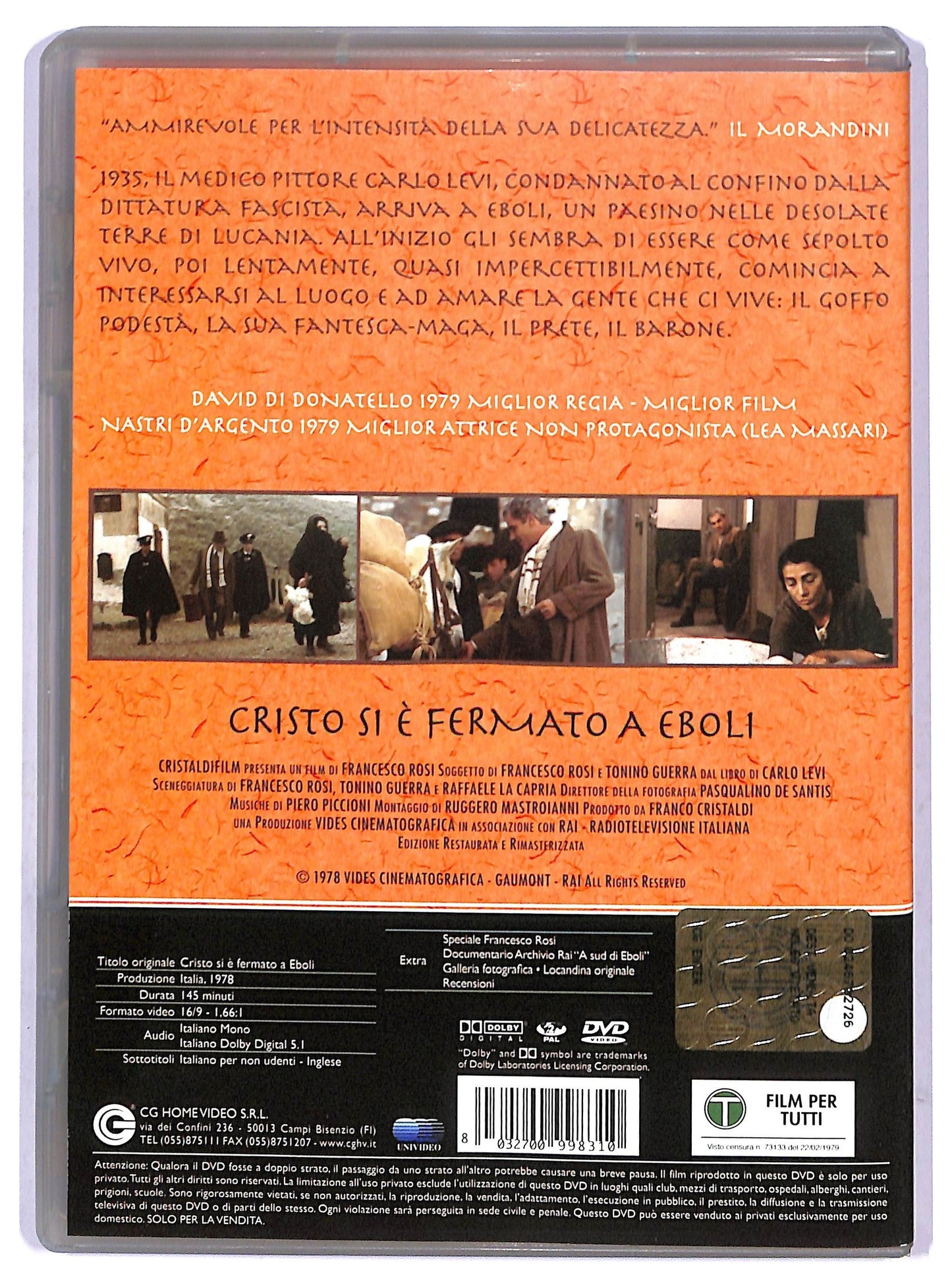 EBOND Cristo si e fermato a Eboli DVD DB710912