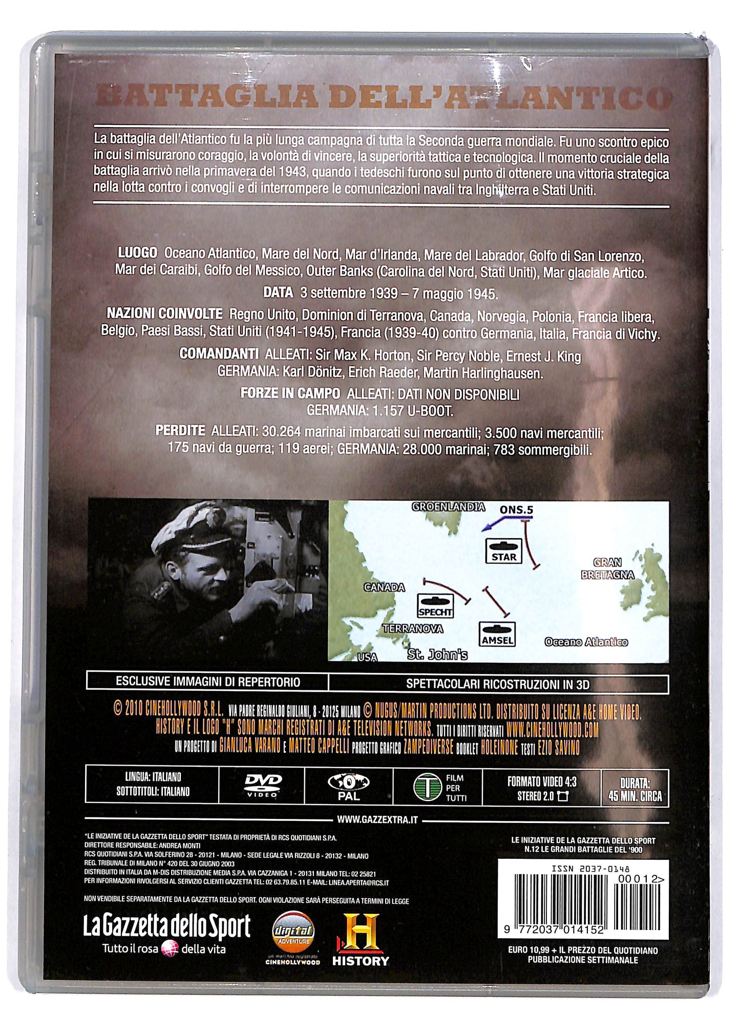 EBOND Battaglia dell'atlantico 1939-45 EDITORIALE DVD DB711163