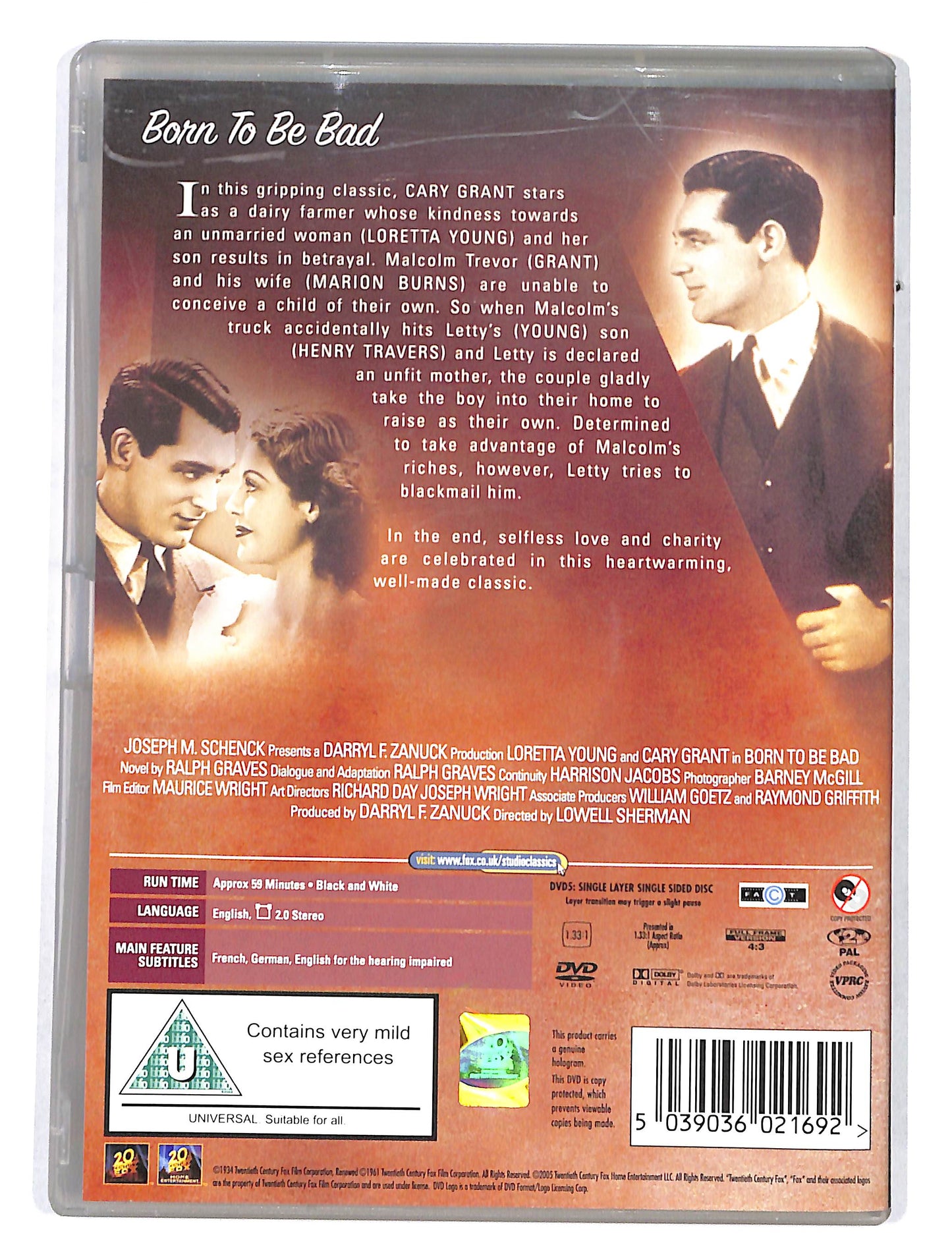 EBOND Born To Be Bad Versione UK DVD DB711207