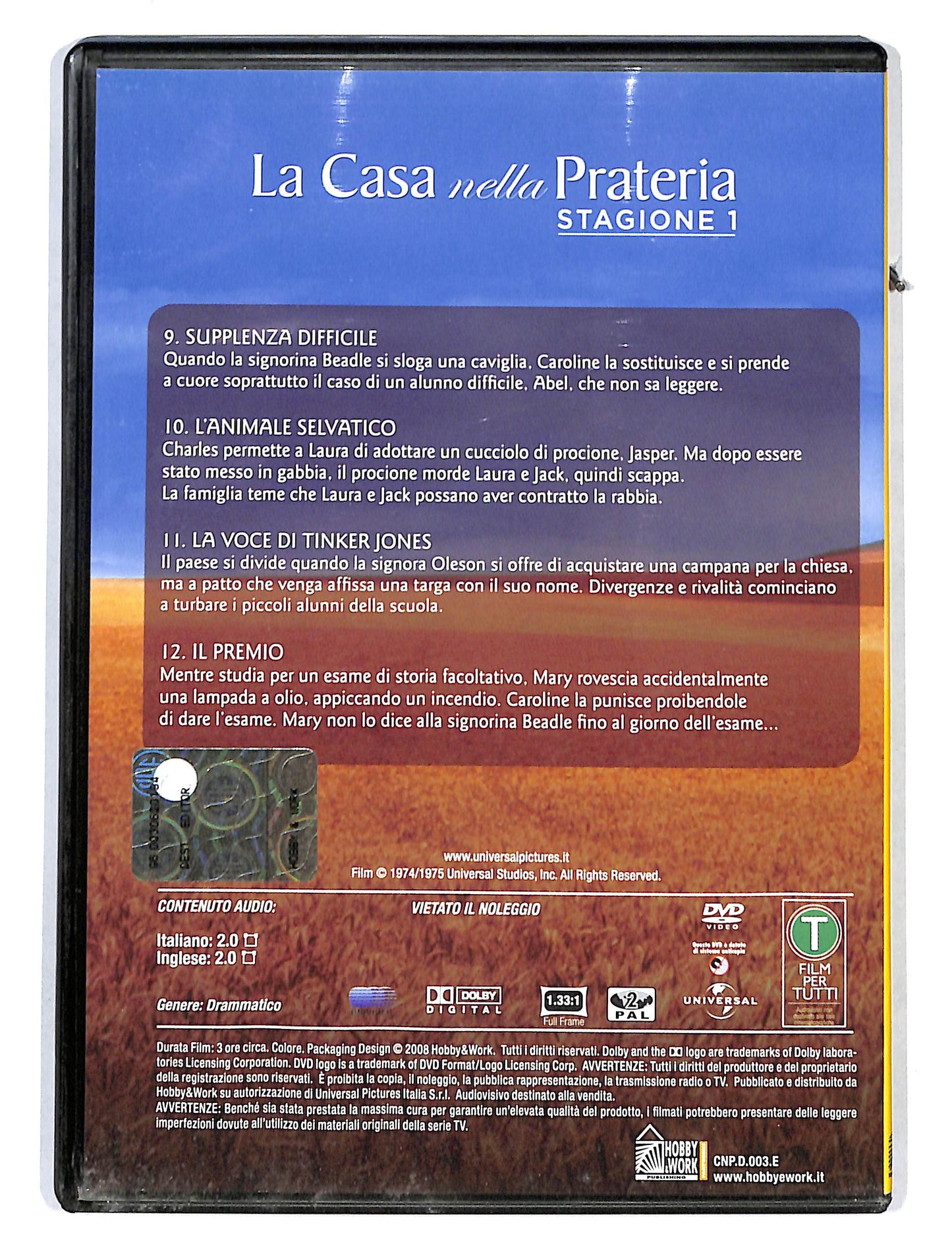 EBOND La Casa nella Prateria vol.3 stagione 1 EDITORIALE DVD DB711217