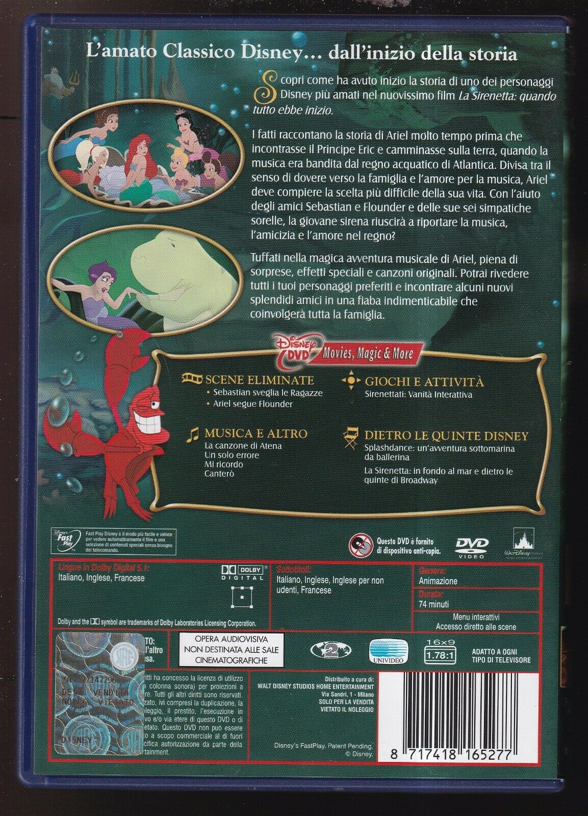 EBOND La Sirenetta 3 - Quando Tutto Ebbe Inizio DVD DB711335