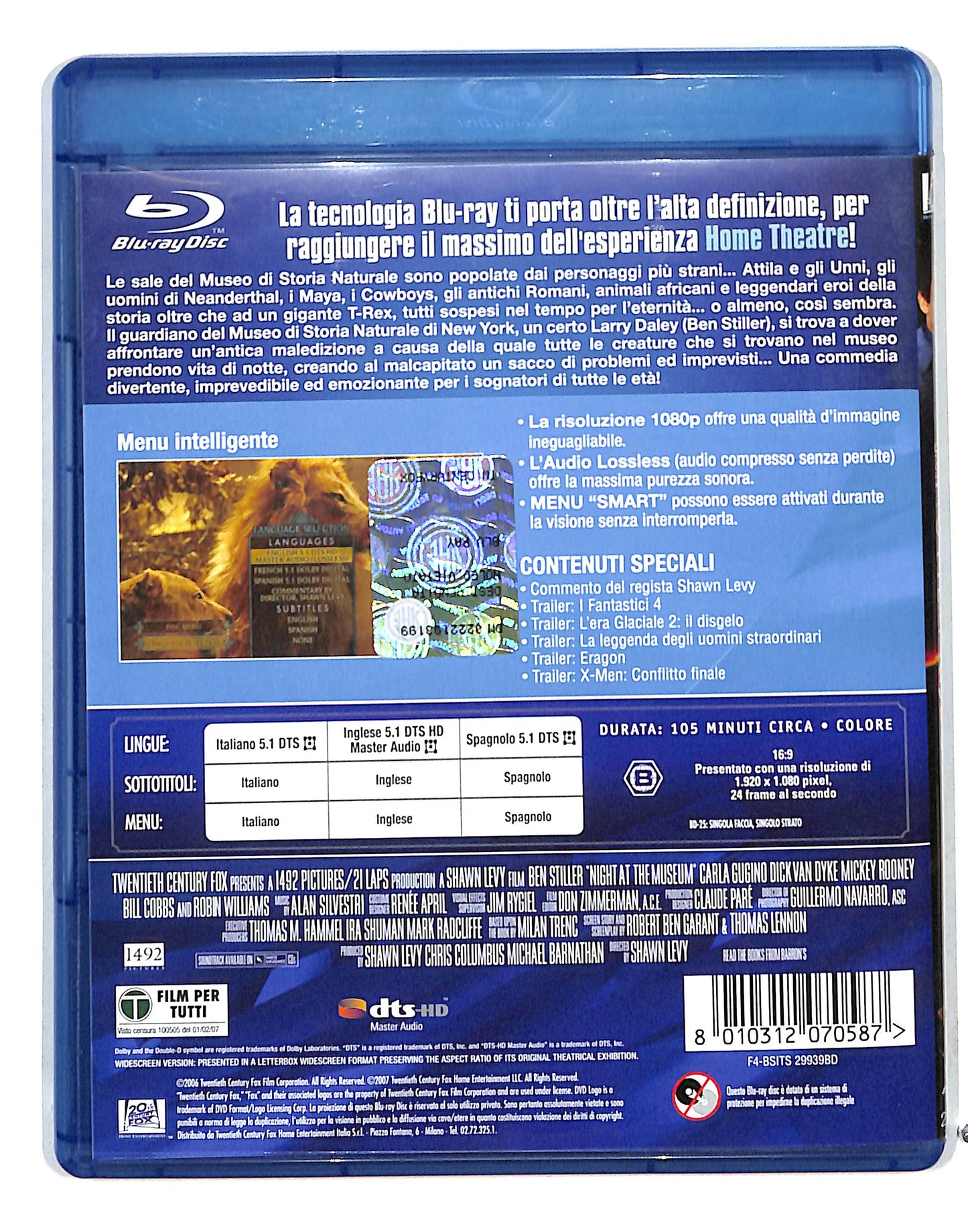 EBOND Una Notte Al Museo BLURAY DB711606